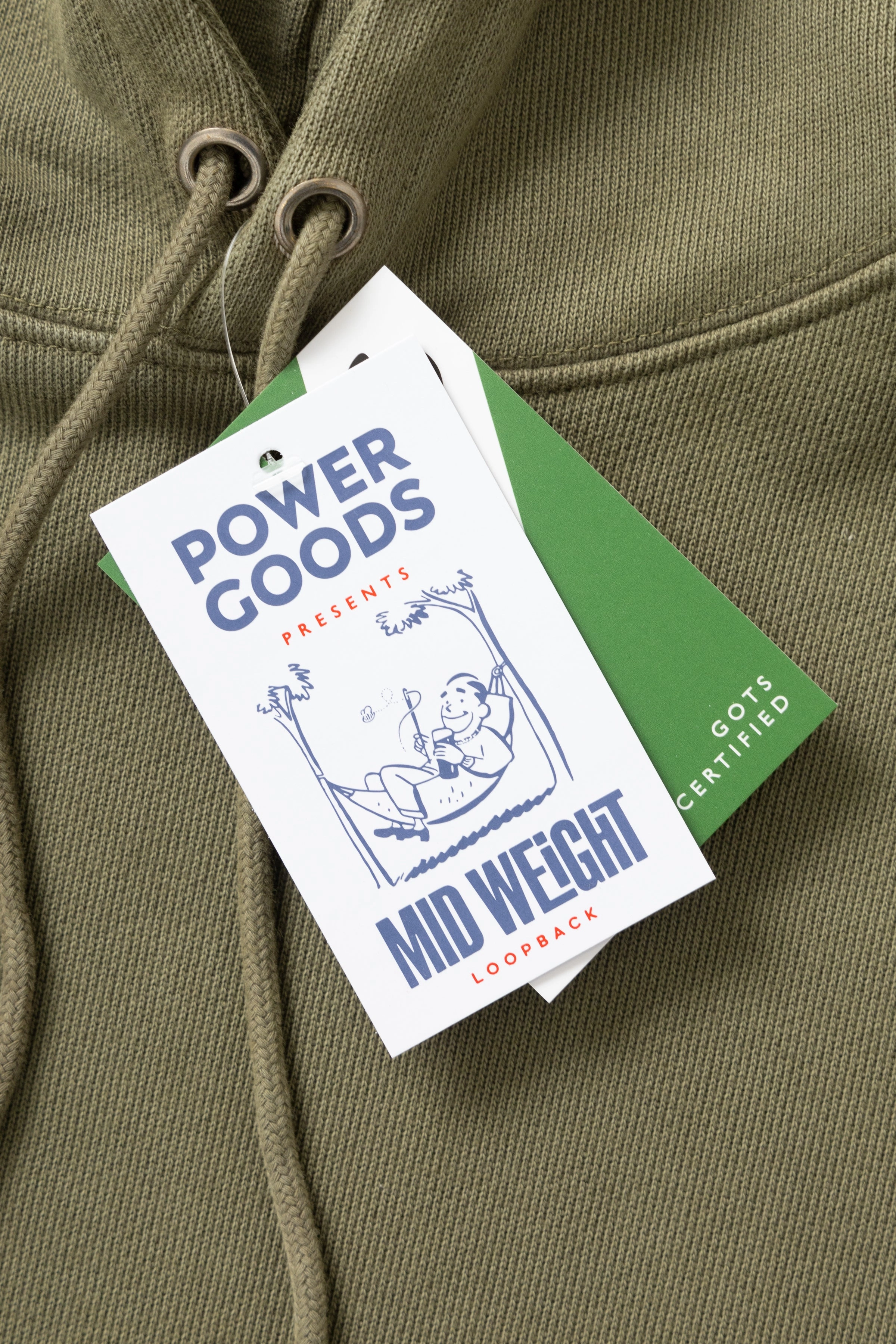 Versatile Layers Quick Comfort Fit Power Goods - Loopback Hoodie - Olive