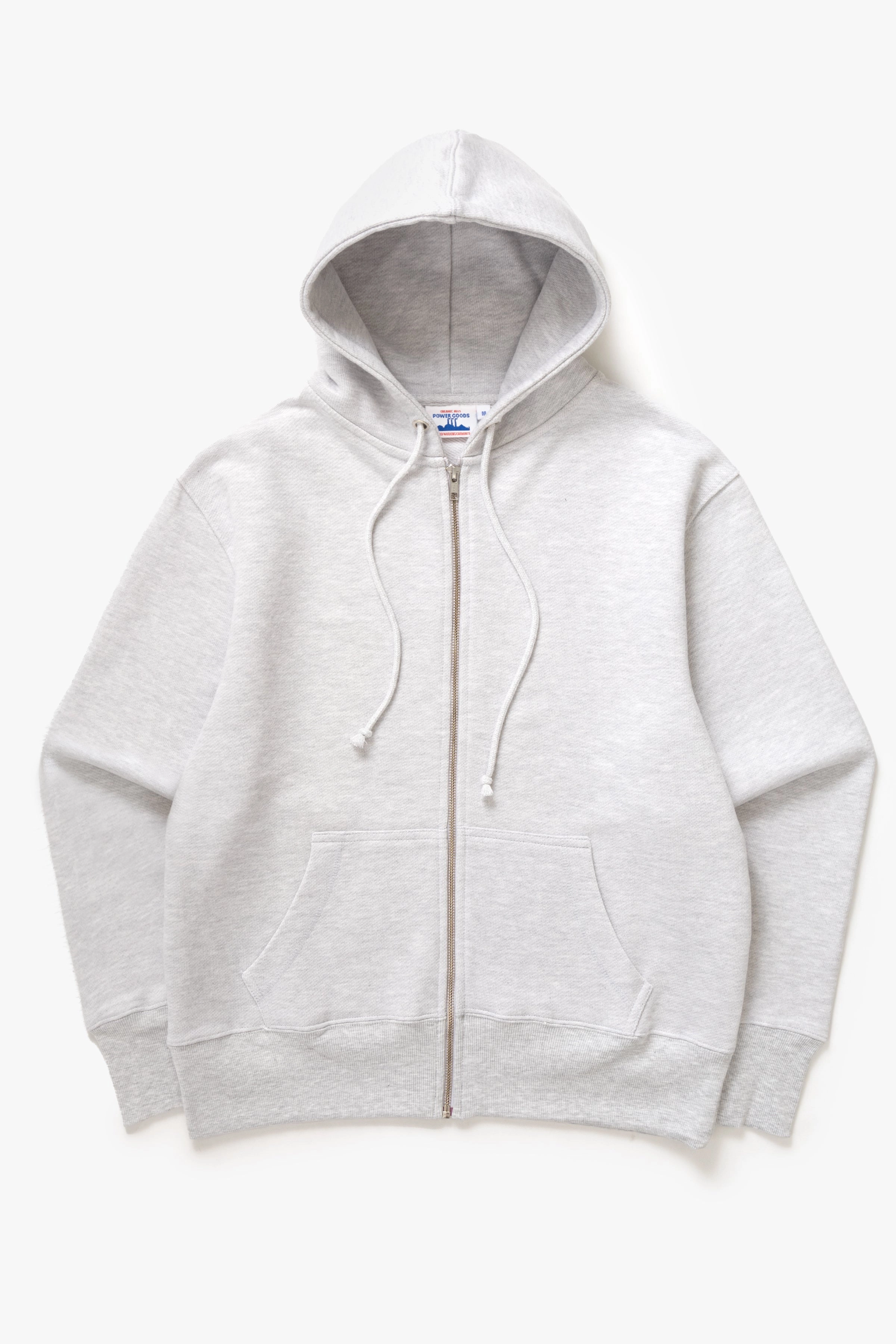 Modern Knitwear Stylish Comfort Power Goods - Loopback Zip Hoodie - Ash
