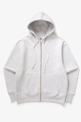 Modern Knitwear Stylish Comfort Power Goods - Loopback Zip Hoodie - Ash