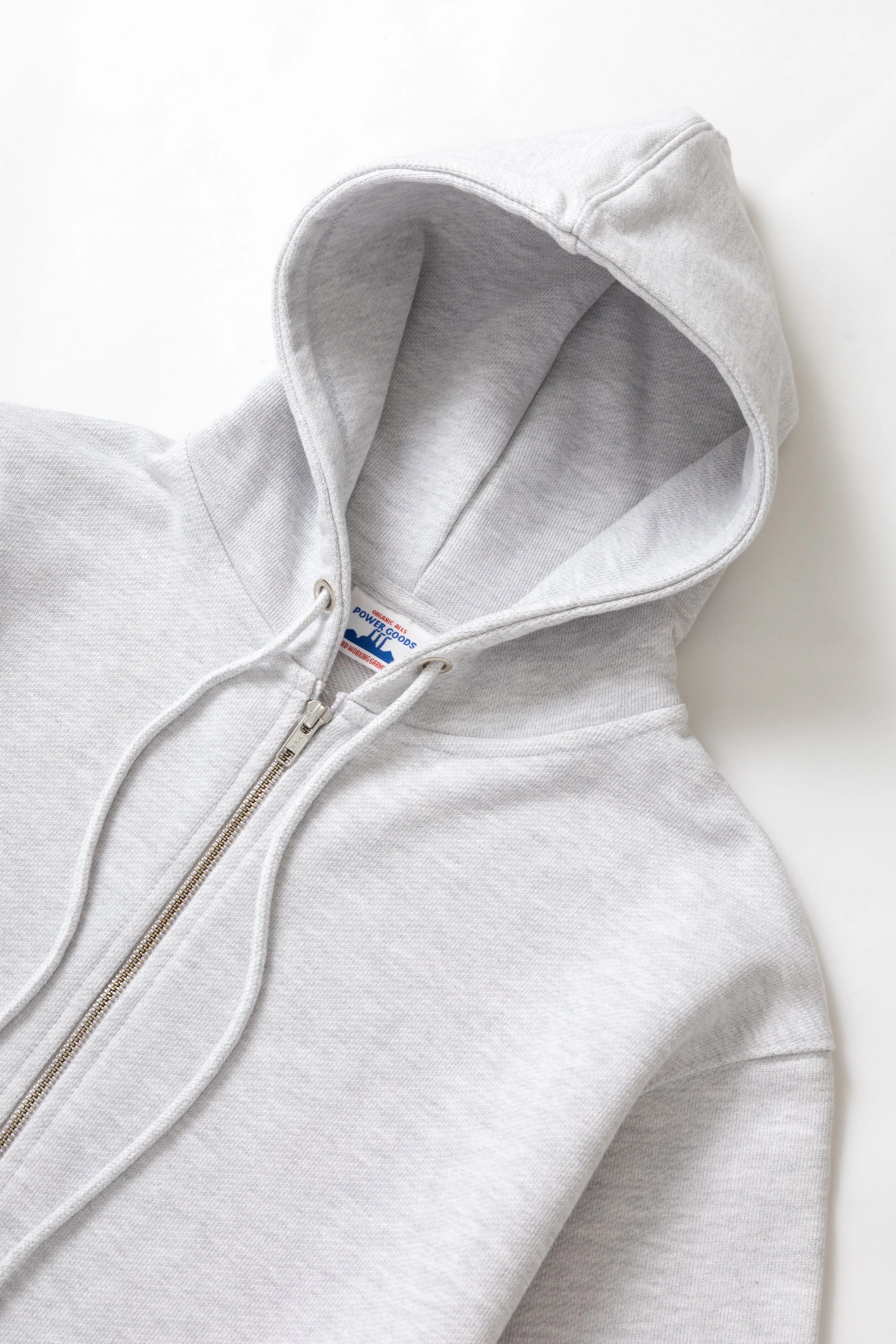 Essential Wardrobe Power Goods - Loopback Zip Hoodie - Ash
