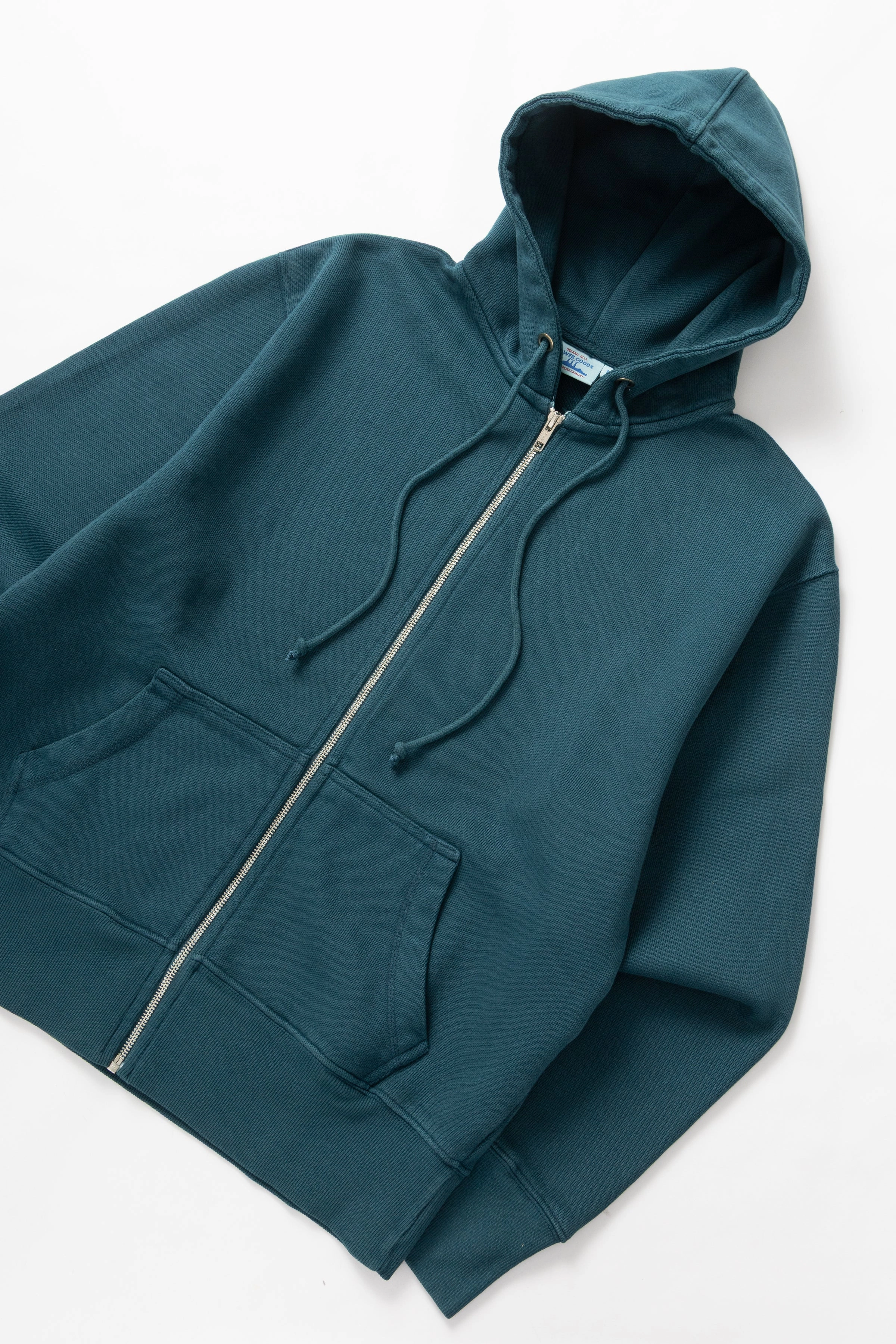 Odor Resistant Knitwear Power Goods - Loopback Zip Hoodie - Harbour