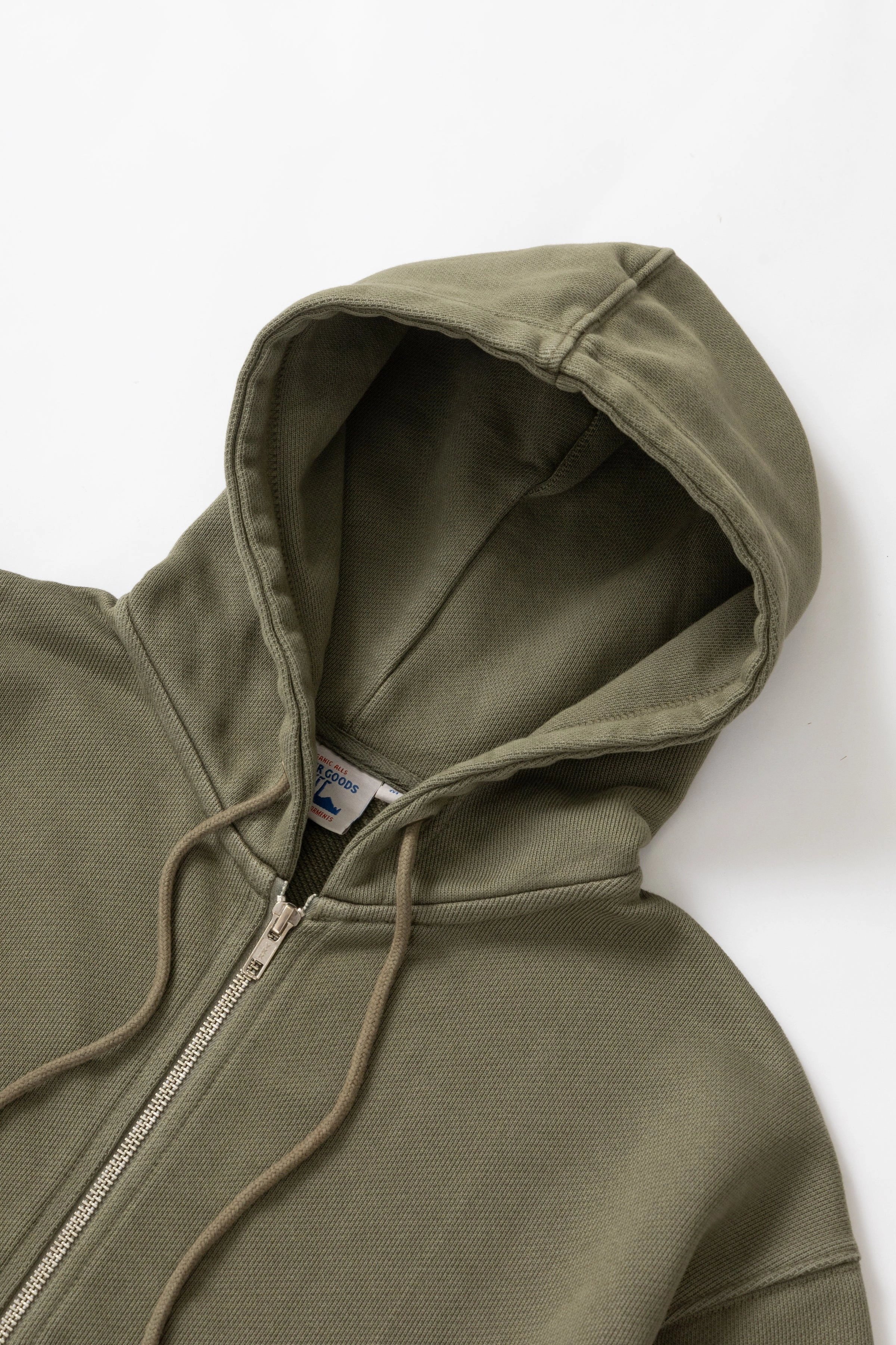Power Goods - Loopback Zip Hoodie - Olive Layered Wear