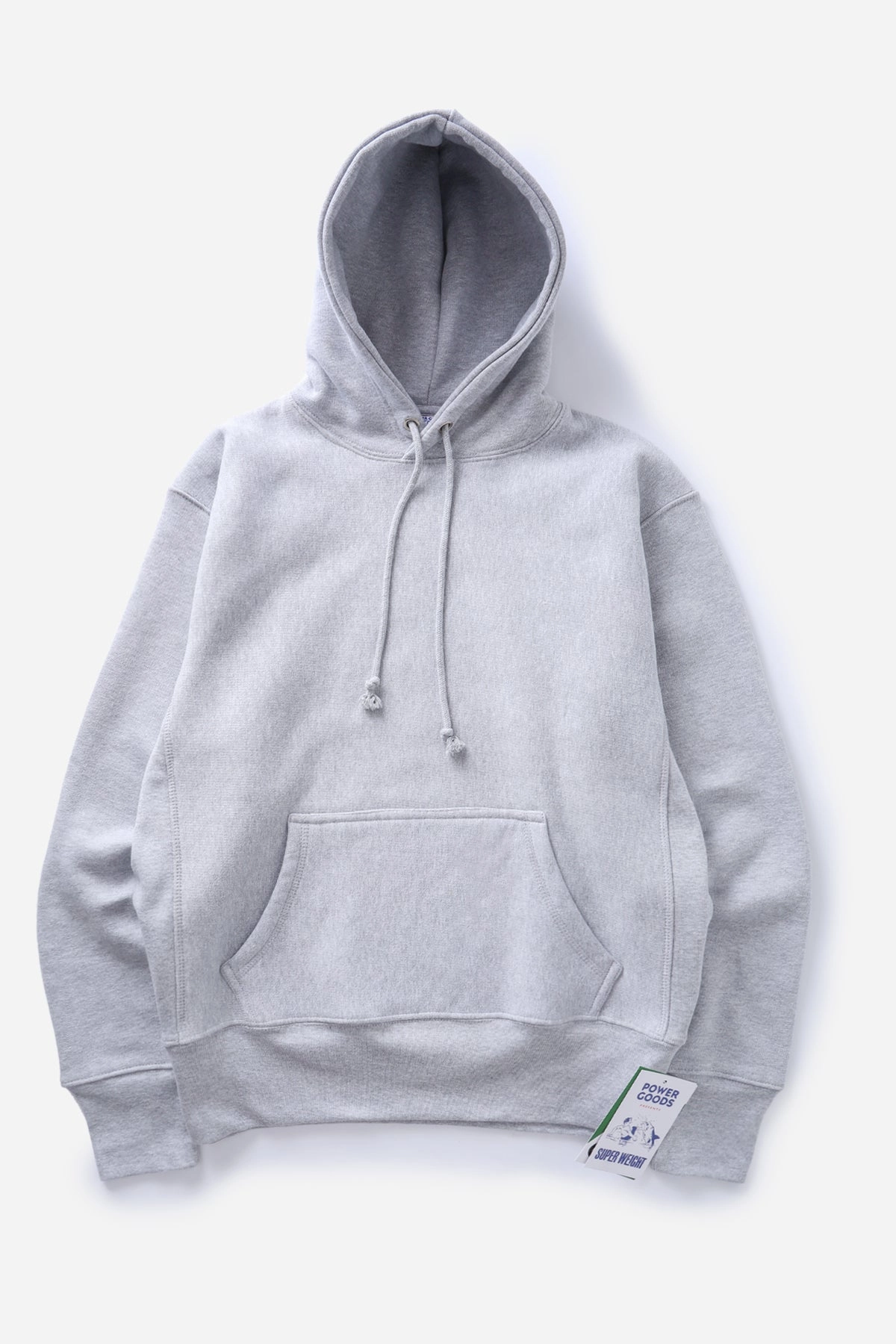 Power Goods - Super Weight Hoodie - Heather Grey Knit Perfection Urban Style