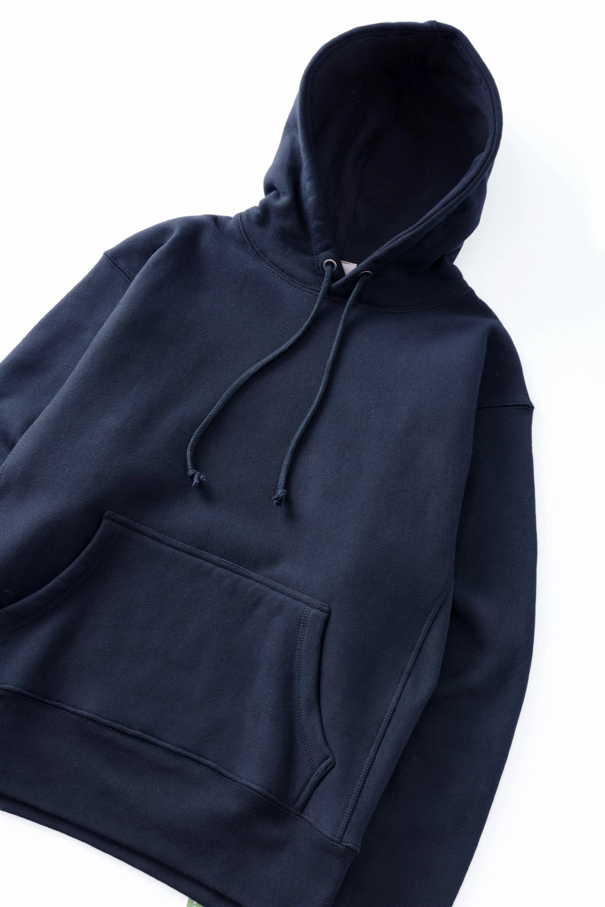 Power Goods - Super Weight Hoodie - Navy Blue Knitwear Look Soft touch layer