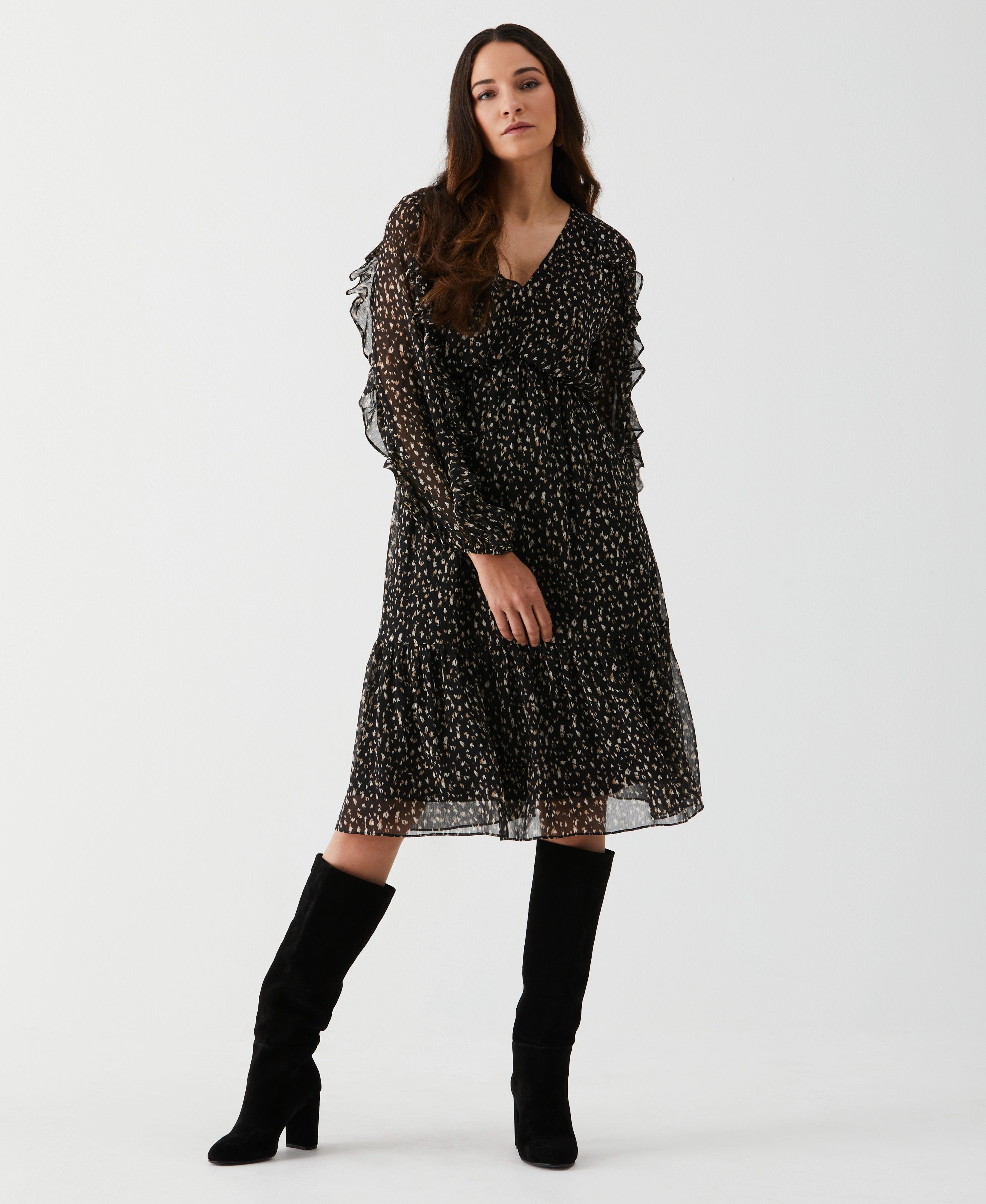 Printed Ruffle Dress Thermal regulation