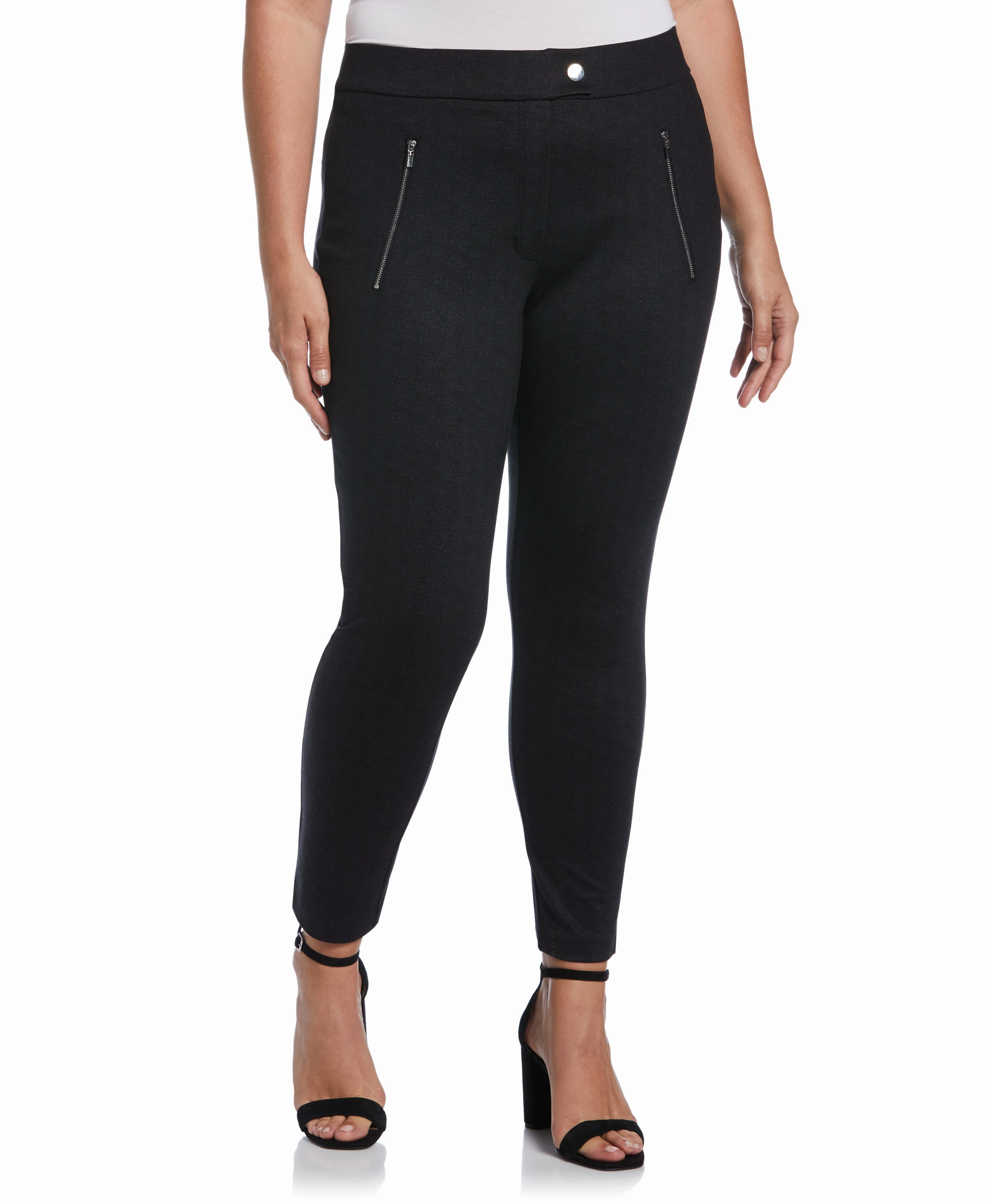 Pull-On Pant with Zip Detail Effortless Comfort Fit