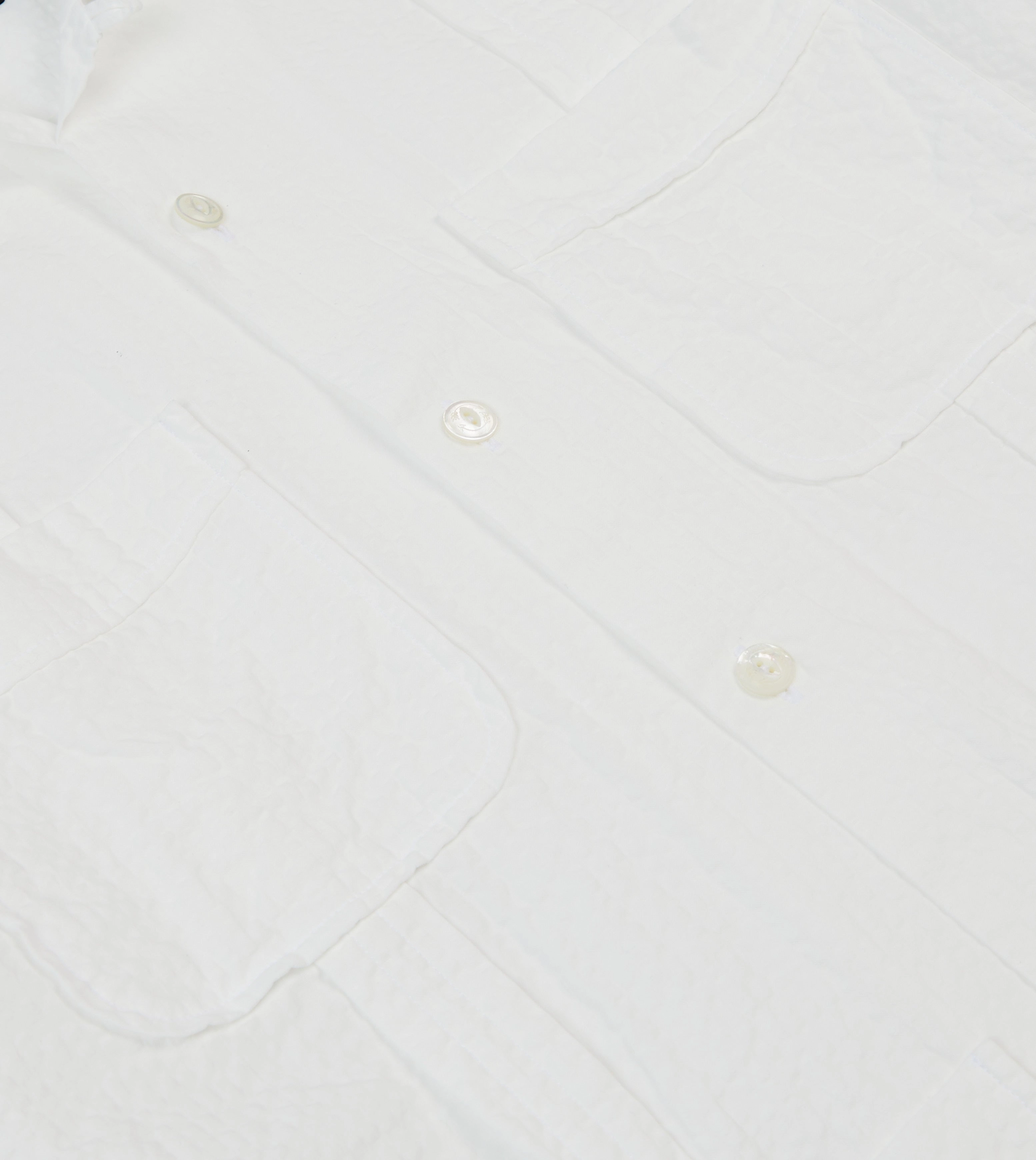 Local Favorite Designer Touch White Cotton-Linen Short Sleeve Cuban Shirt