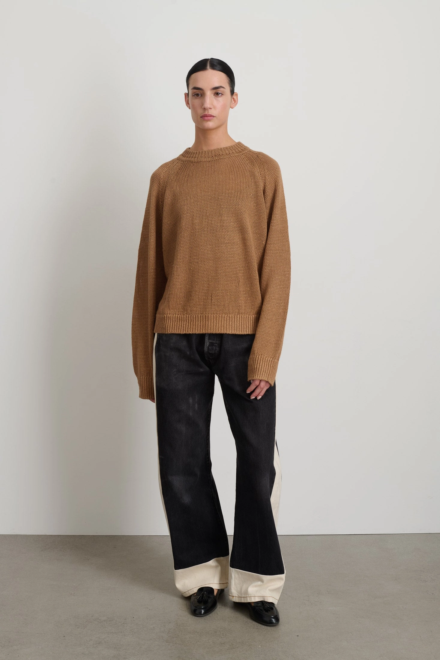 Lind Knit Crew Camel Warm Comfort Fit