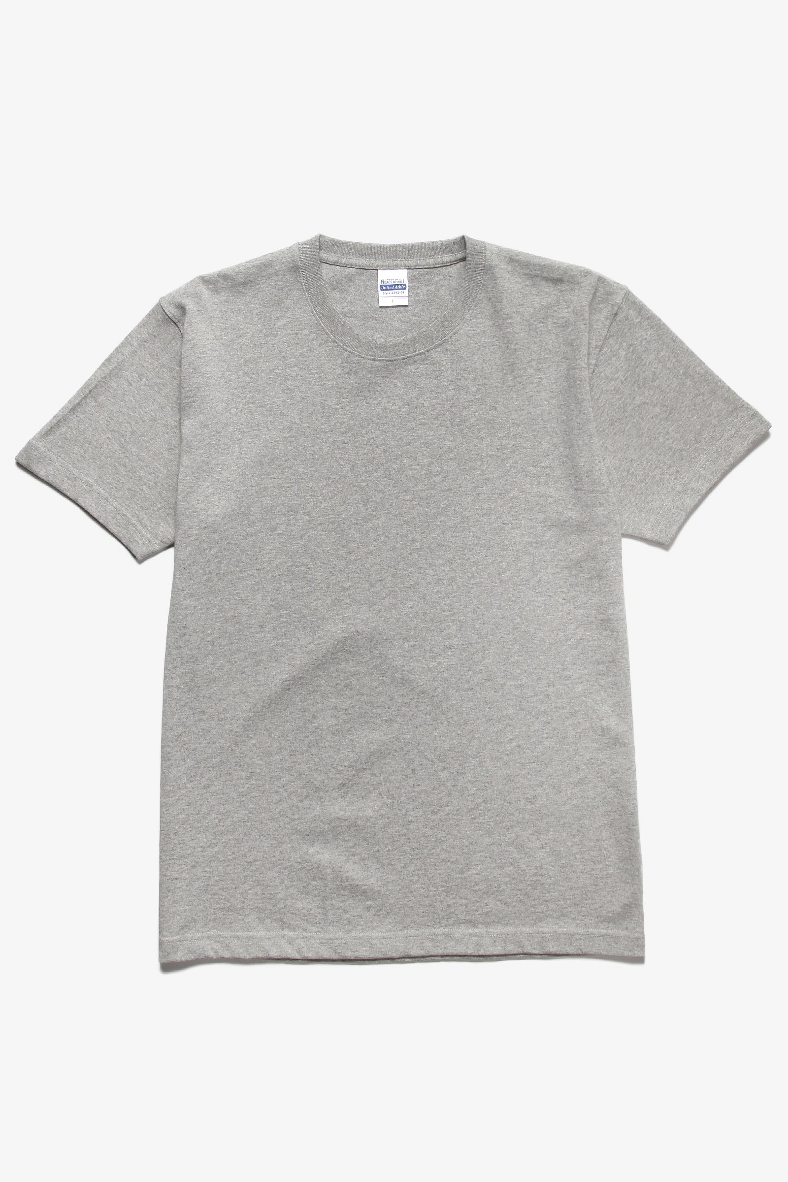 United Athle - 4252 7.1oz Heavyweight T-Shirt - Grey timeless Drop Shoulder Design