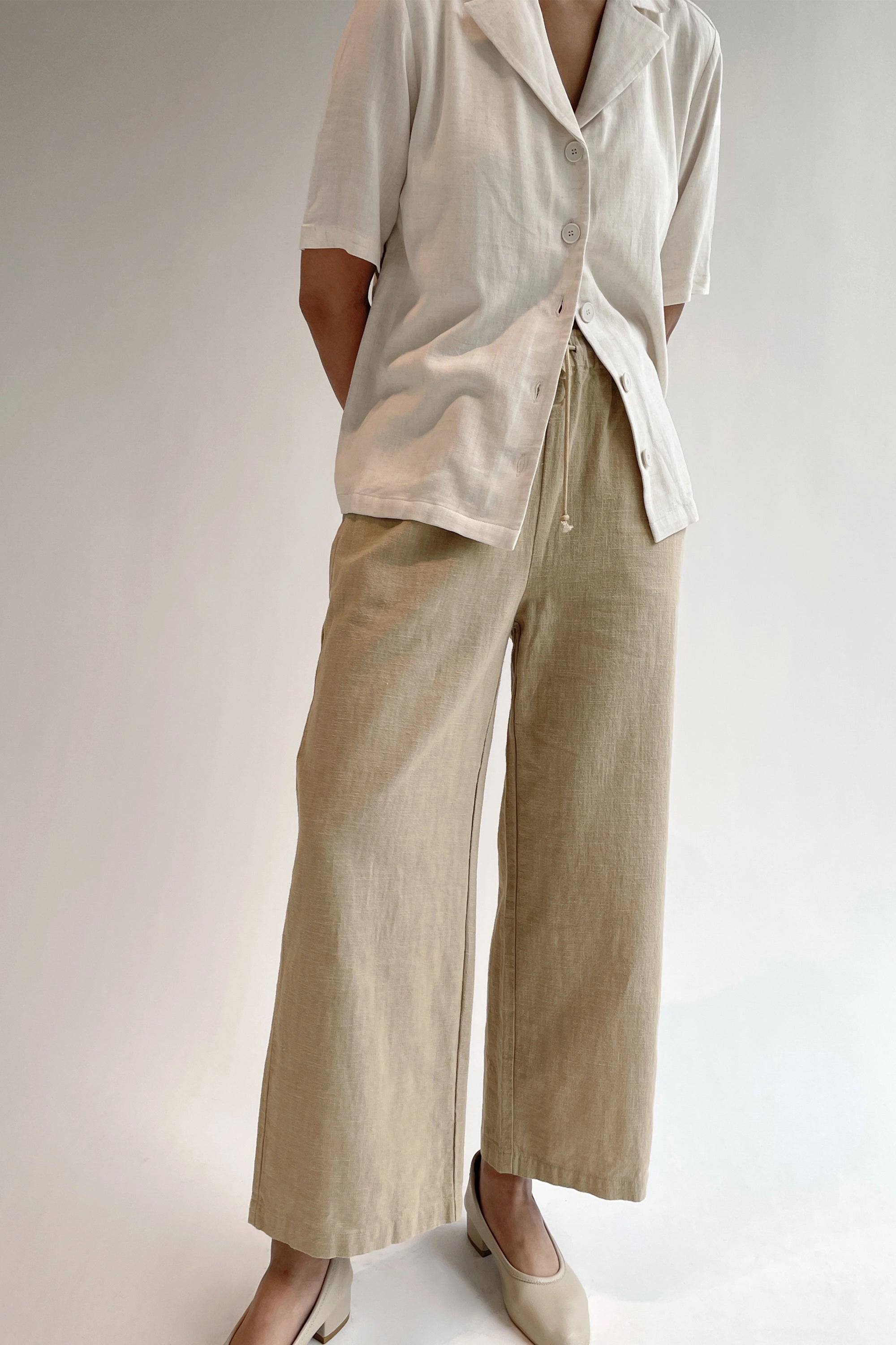 RAMIE COTTON PANT Heat Dissipating Shape Flex