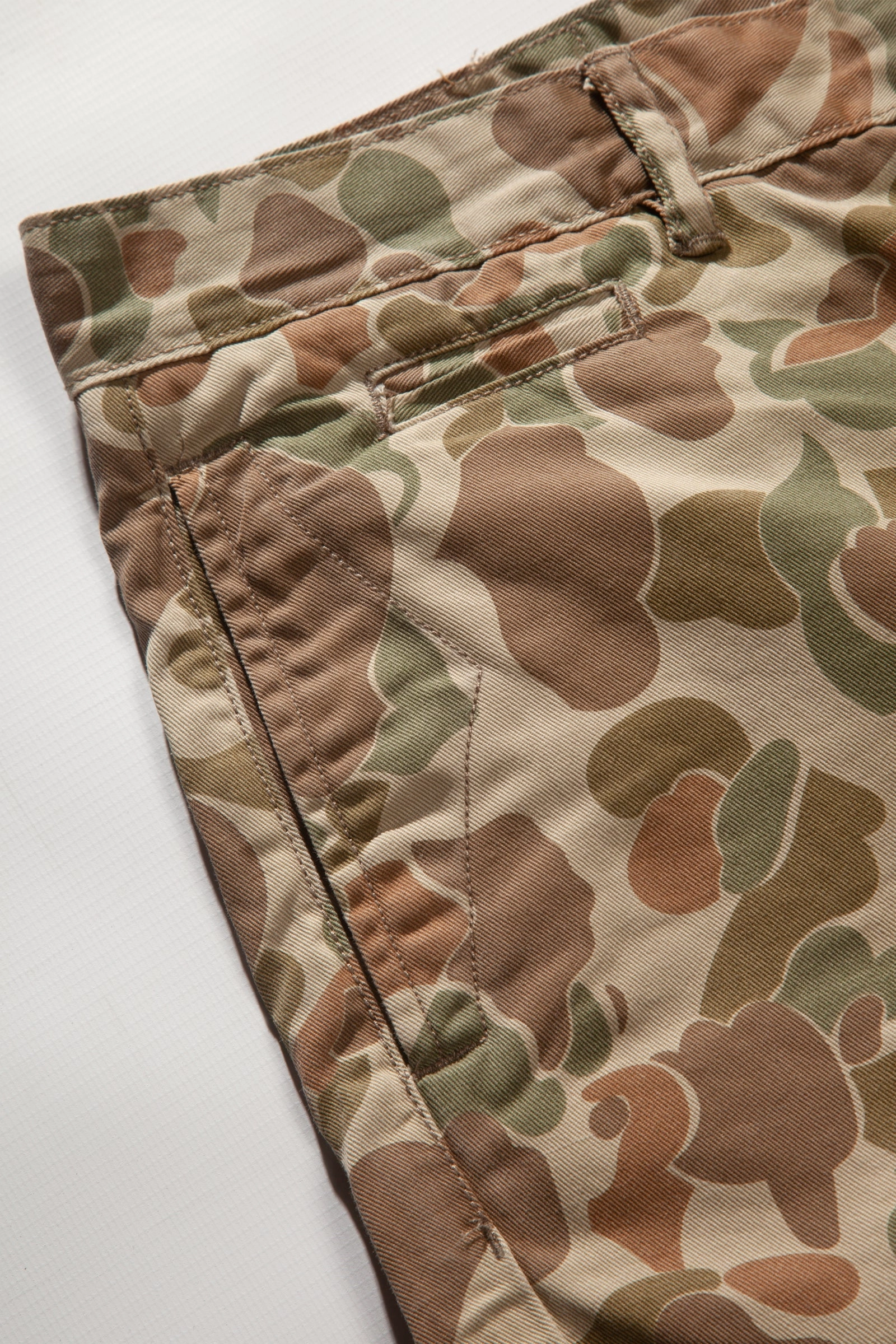 Red Ruggison - Standard Issue Shorts - Duck Camo Mid - rise