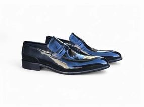 Neat Pace Neat Walk Patent Leather Tuxedo Penny Loafer
