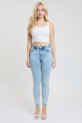 Women's Luxe Riley Skinny Jeans Stretch Denim Technology