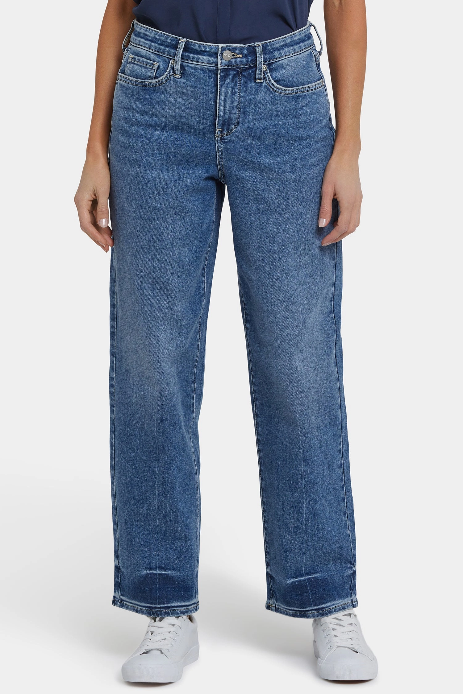 Brunch Outfit Traveler Gear Jemma Barrel Jeans - Rainbow Blue