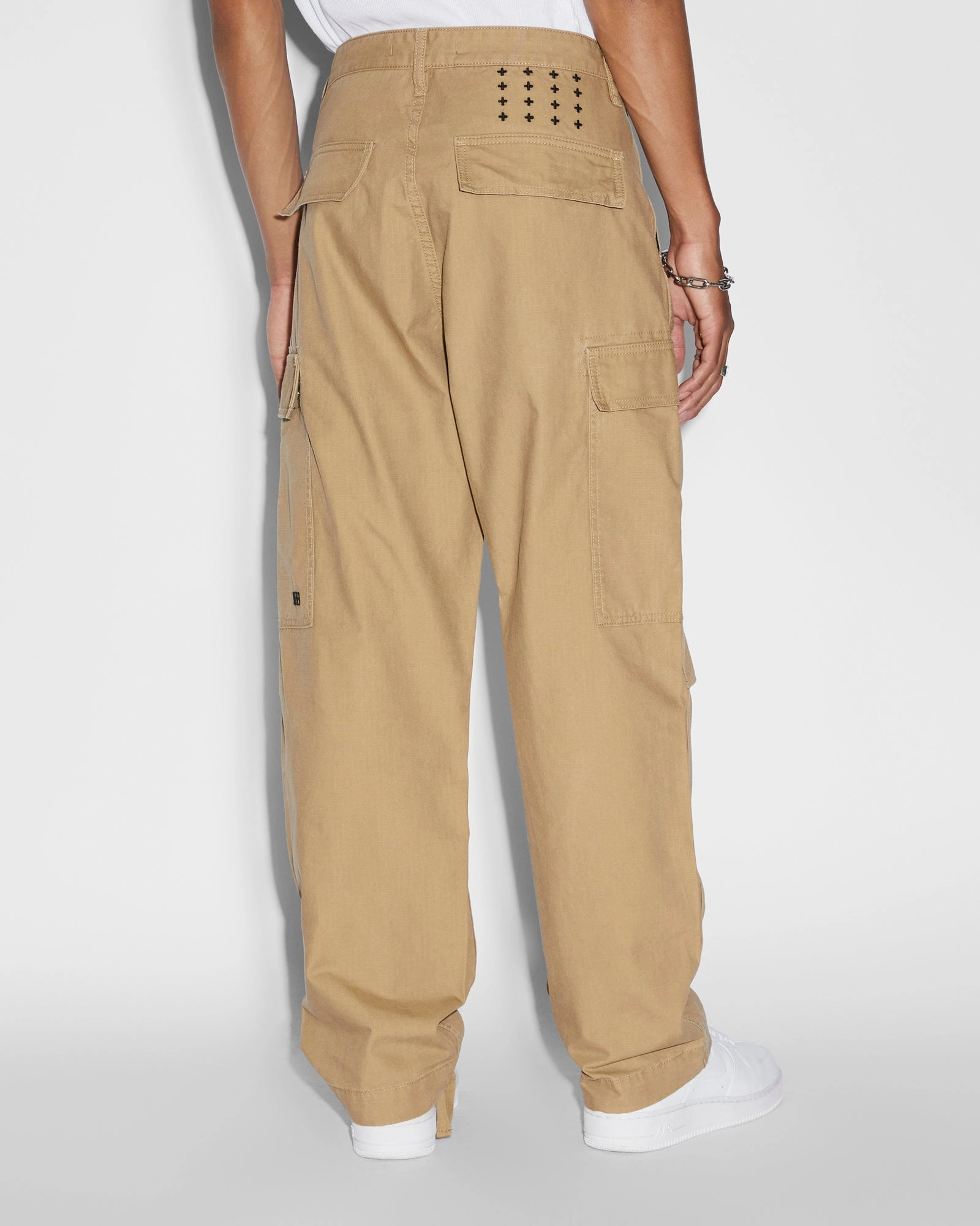 FUGITIVE CARGO PANT DARK TAN Flexible shape NoiseReducingFabric