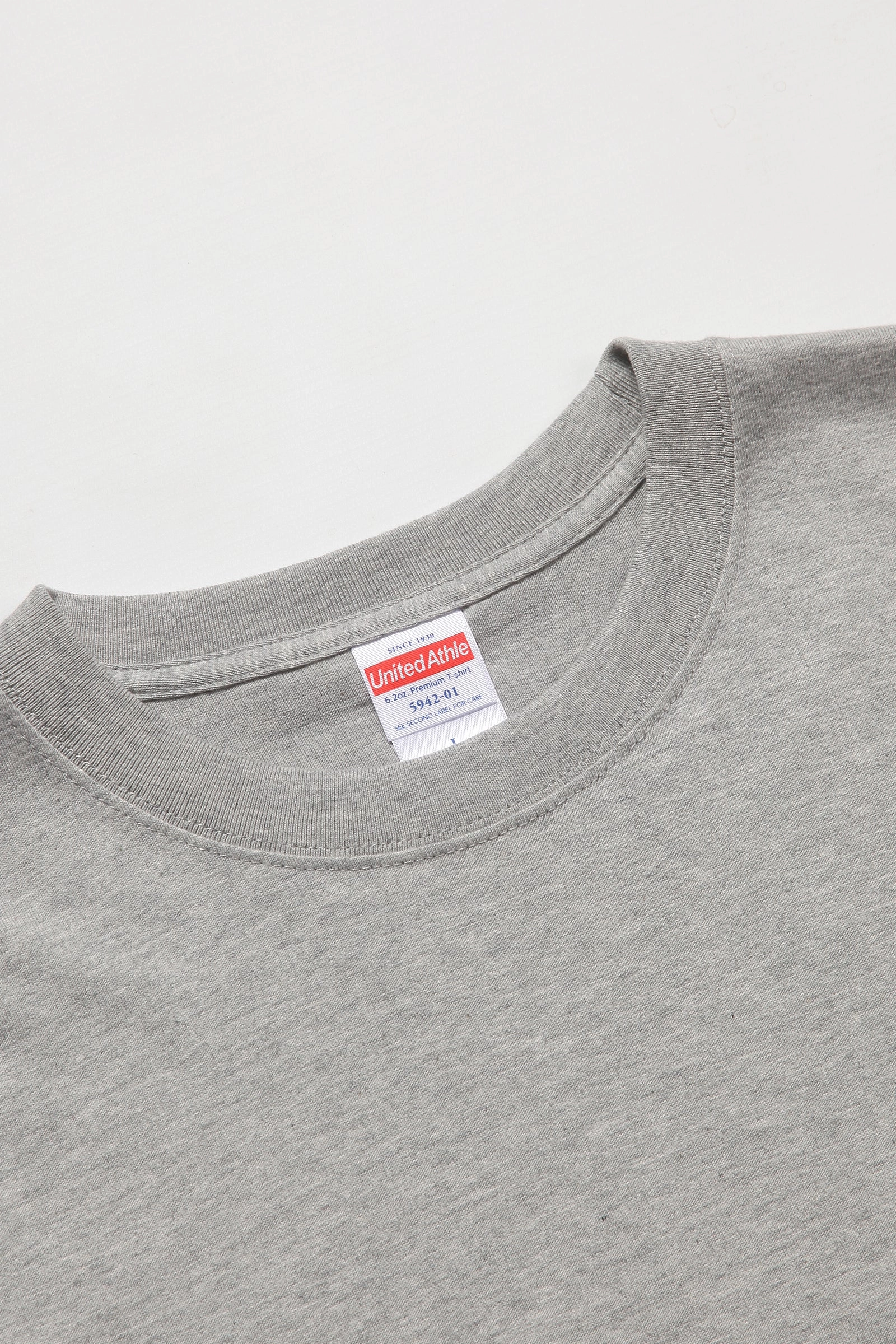 United Athle - 5942 6.2oz Premium T-Shirt - Grey Cozy Flex