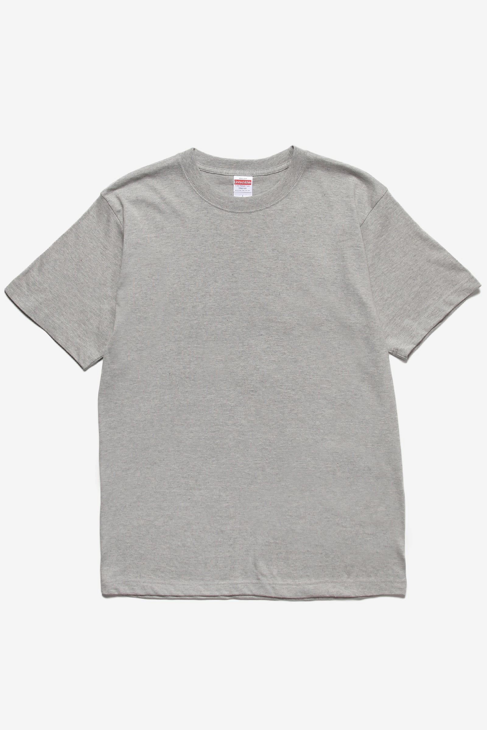 United Athle - 5942 6.2oz Premium T-Shirt - Grey Light and Cozy