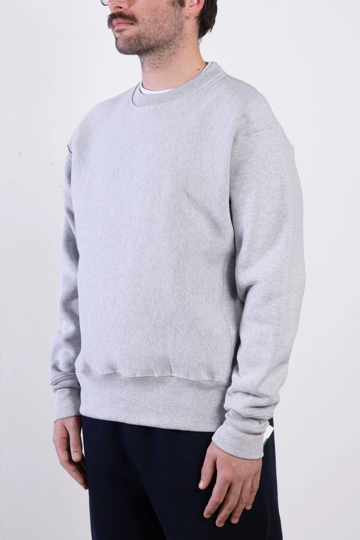 Comfy Vibes Snuggle Ready Power Goods - Super Weight Crewneck - Heather Grey