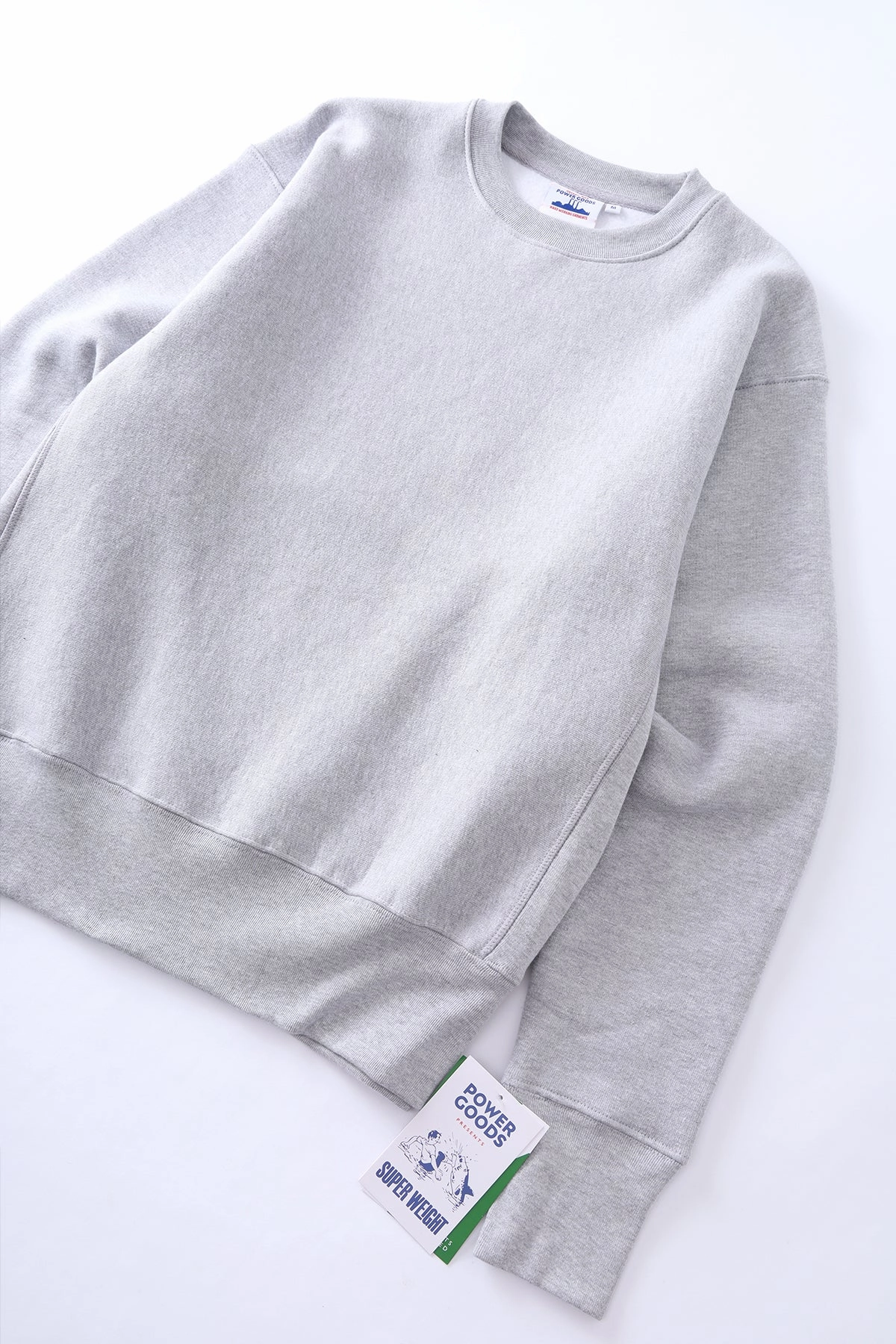 Power Goods - Super Weight Crewneck - Heather Grey Soft Comfort