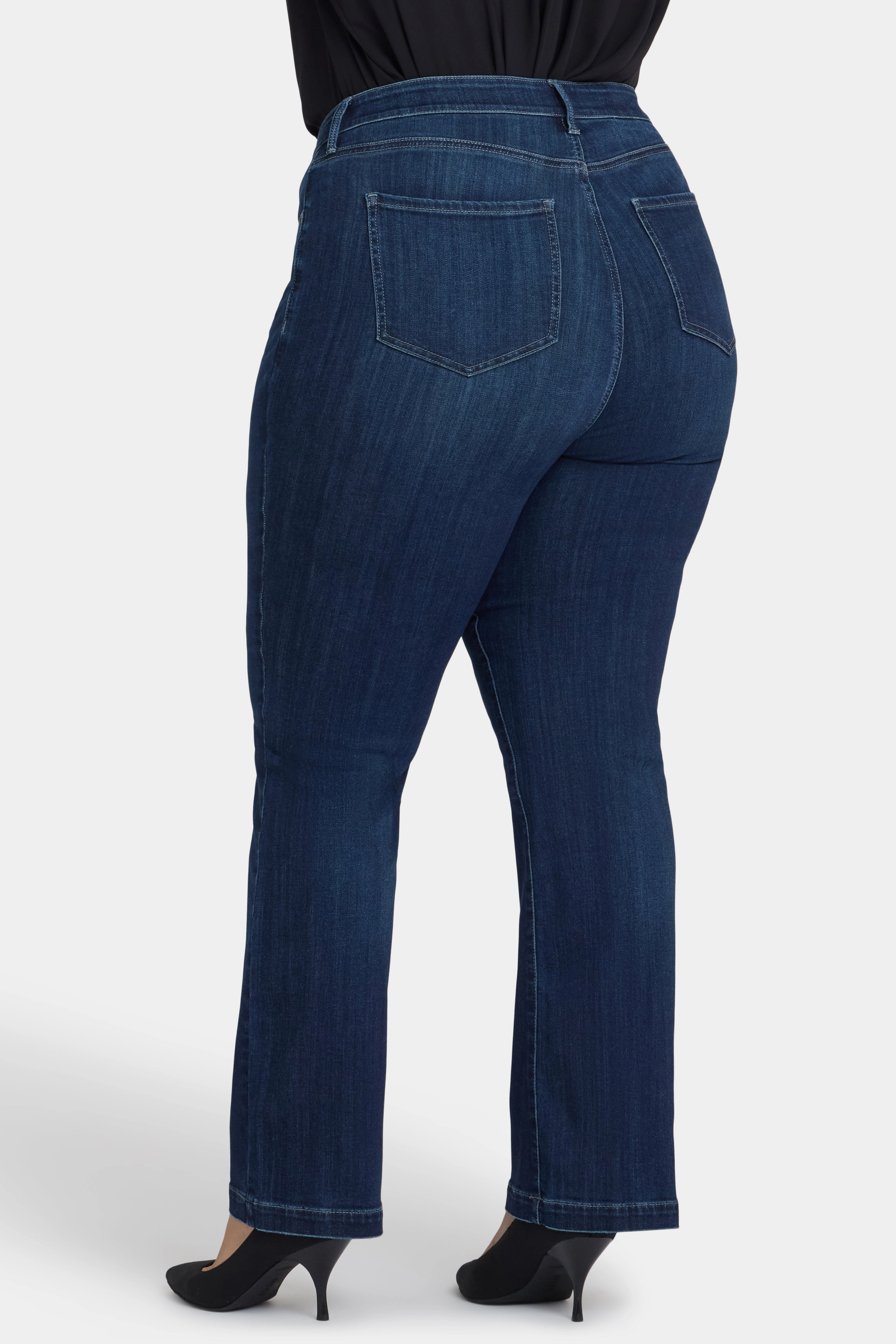 Teresa Wide Leg Jeans In Plus Size - Ink Skyline Artist Vibe Everyday