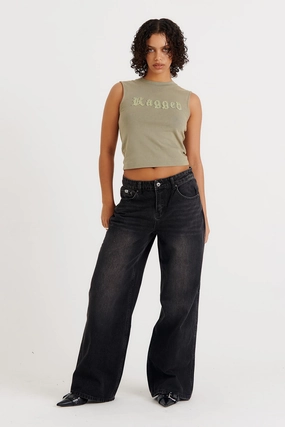 Gym Ready Vibrant Bold Sporty Comfort Release Jeans Faded Black