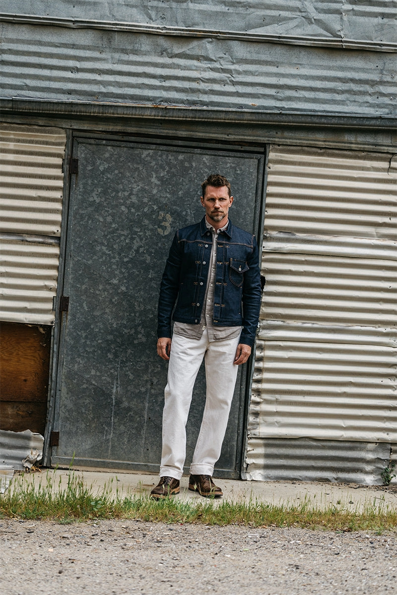 Relaxed Fit Design Versatile Weekend Style The Barrel Classic Straight Natural Slub - Ecru 14oz Selvedge