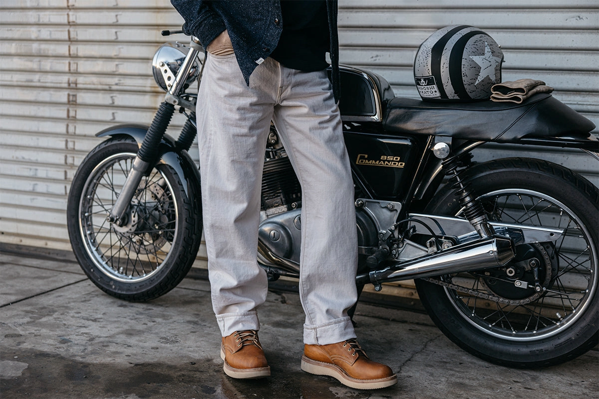 The Barrel Classic Straight Natural Slub - Ecru 14oz Selvedge Travel Outfit Street Fashion Creative Look Fit Layer