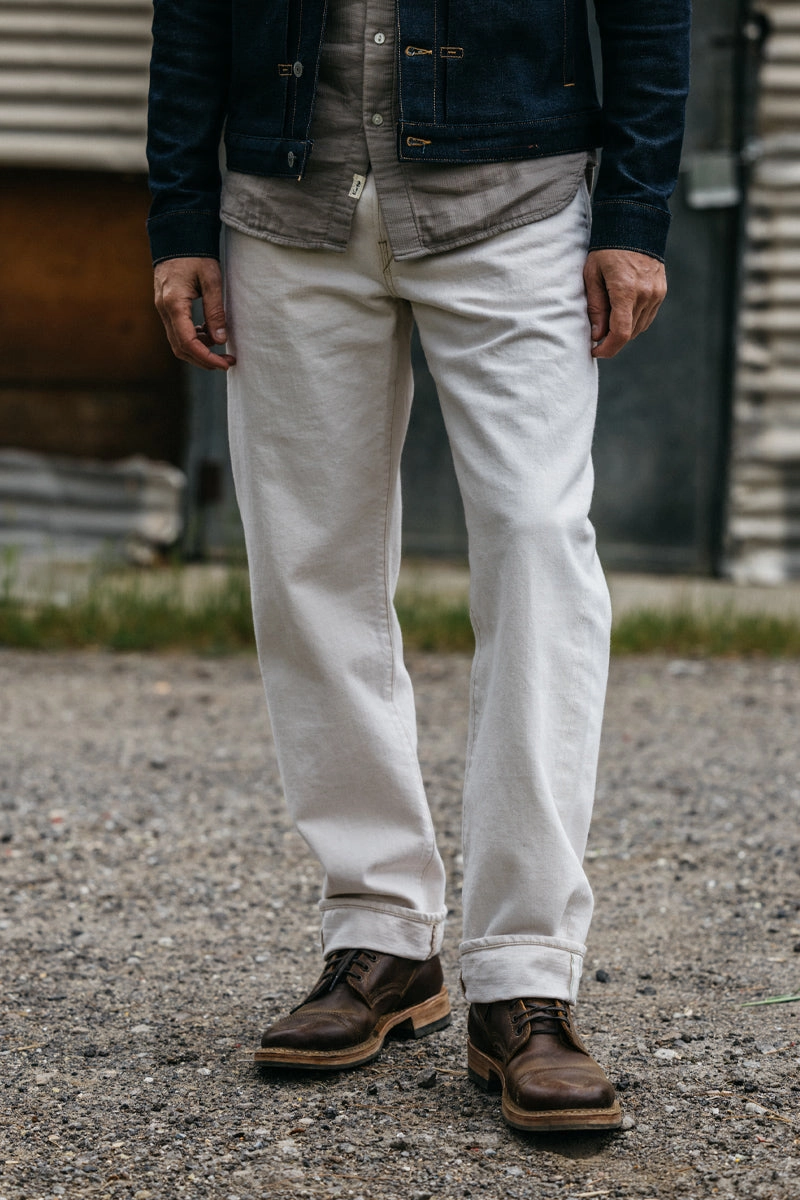 Road Trip Affordable The Barrel Classic Straight Natural Slub - Ecru 14oz Selvedge