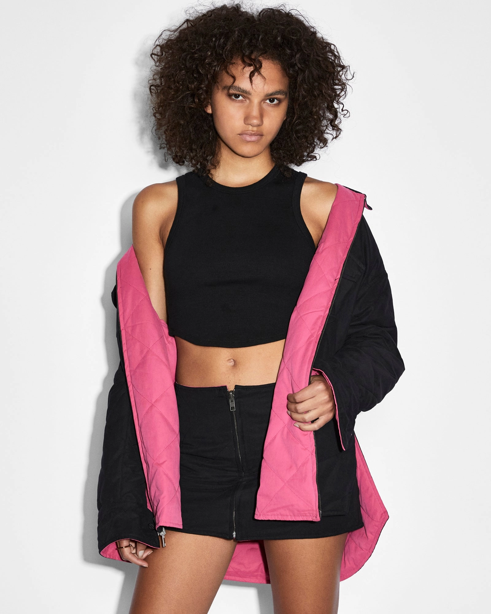 REVERSIBLE LS SHACKET Wrinkle resistant fabric Flexible Fiber Fill