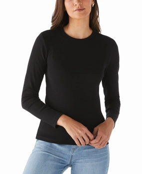 Ribbed Crew Neck Tee Snug & Stylish