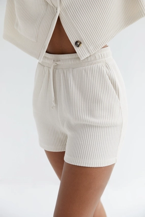 hiking clothes RIBBED KNIT SHORT