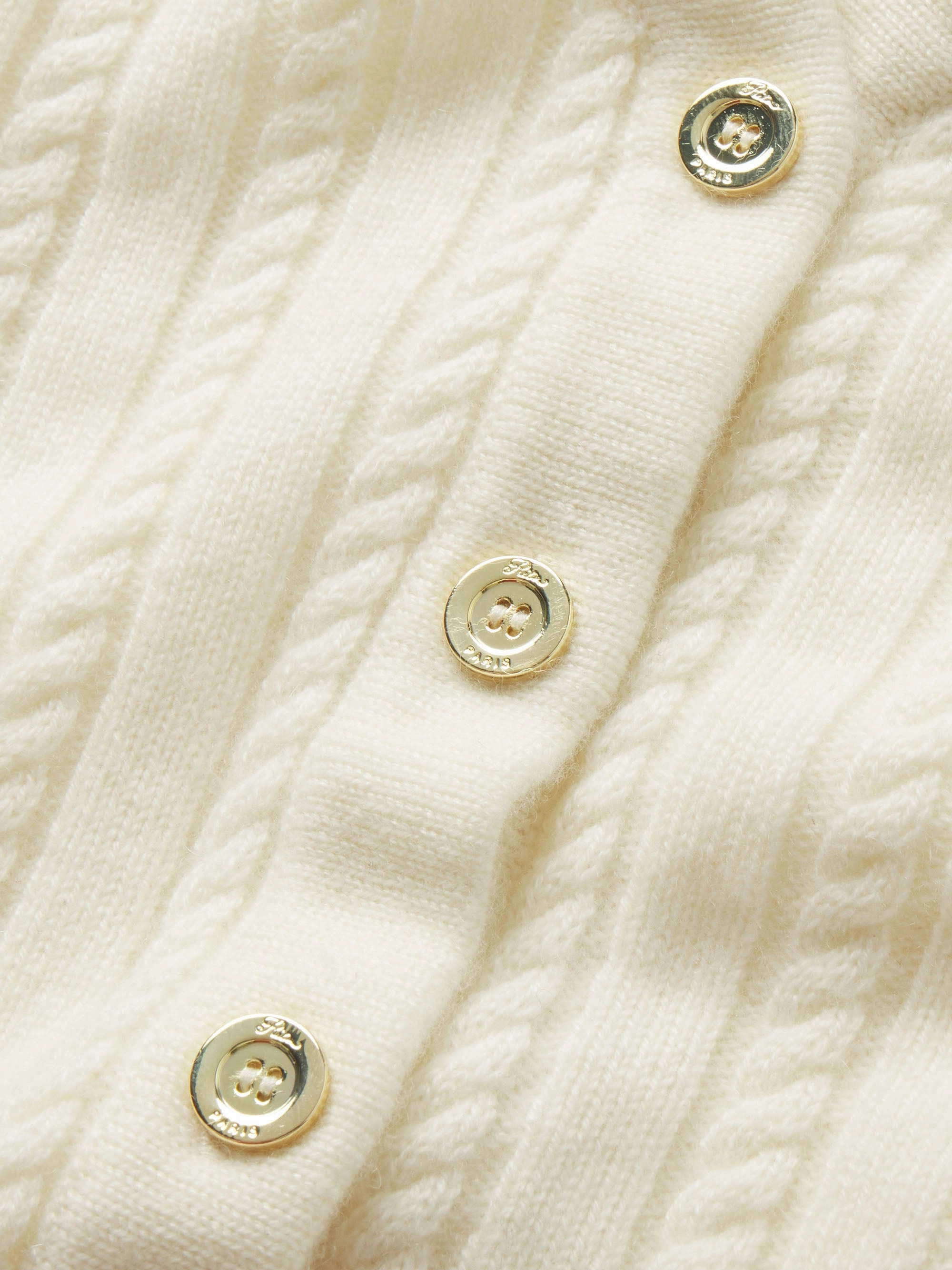 Effortless Fit Cozy Layers Ritz Cable Cardigan -- Cream