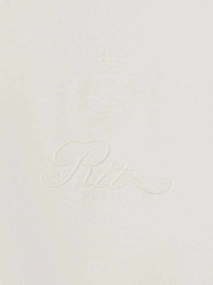 Ritz Unisex Tonal Logo Crewneck -- Cream simple design Breathable Fit Design