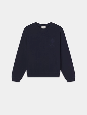 Ritz Unisex Tonal Logo Crewneck -- Dark Navy Soft Layers