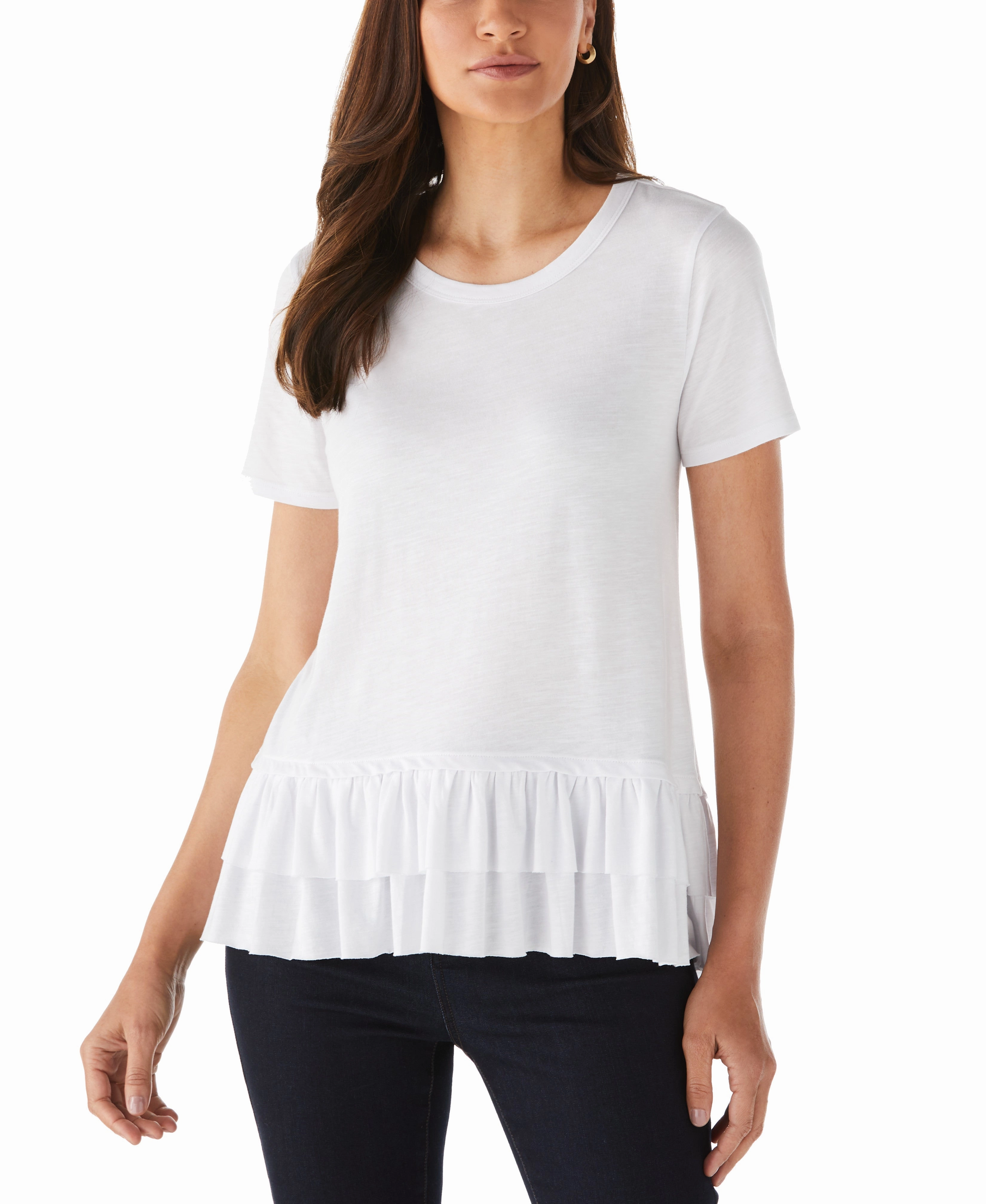 Ruffle Tee Casual Chic