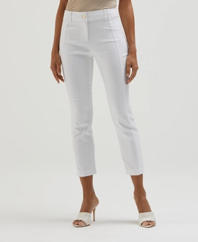 Cozy Comfort Wear Satin Luxe Straight Leg Crop Pant