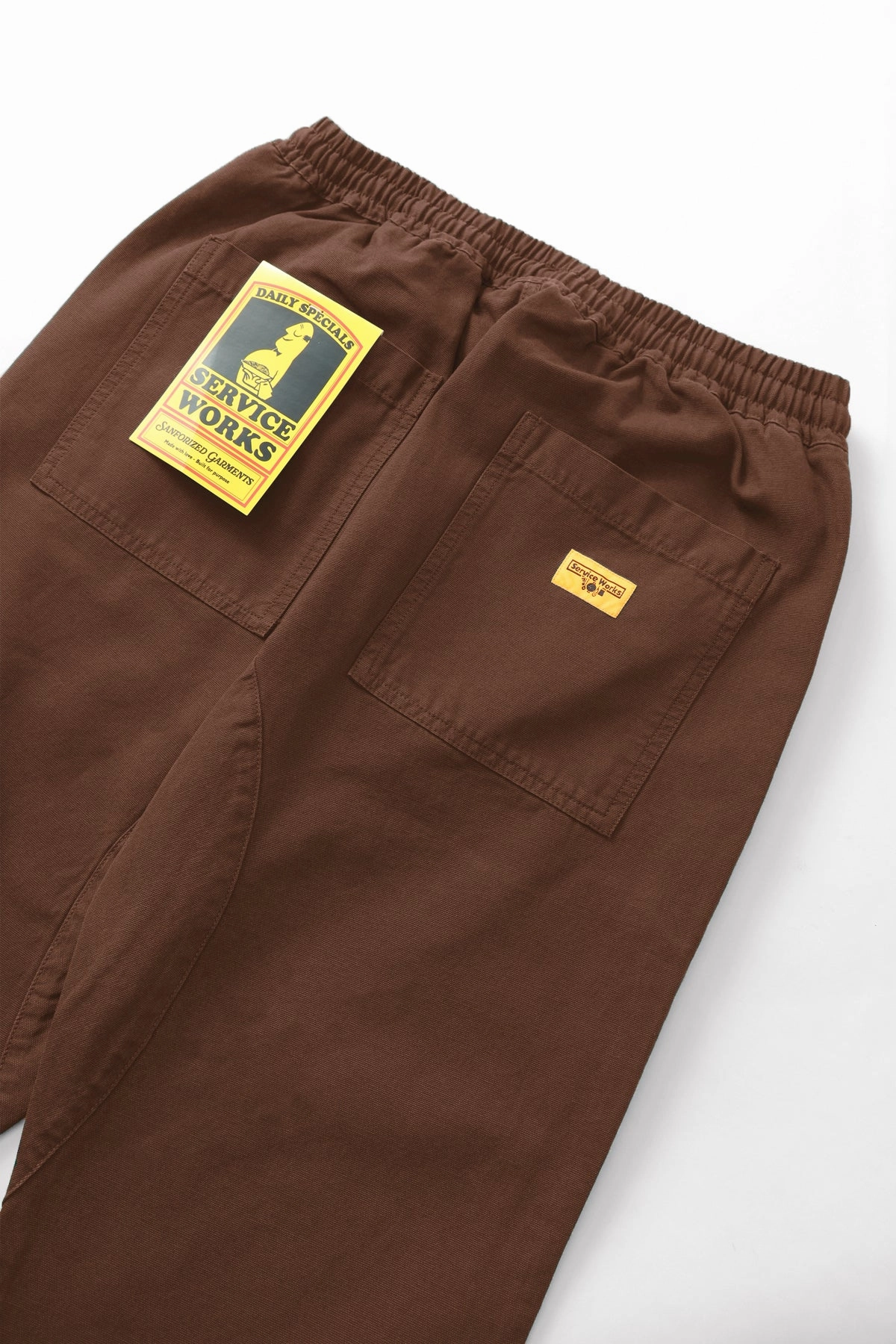 Service Works - Classic Chef Pants - Brown Abrasion Resistant Surface