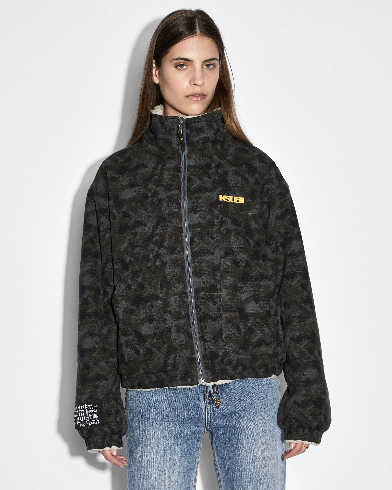 All weather REVERSIBLE PUFFER JACKET CAMO / ECRU