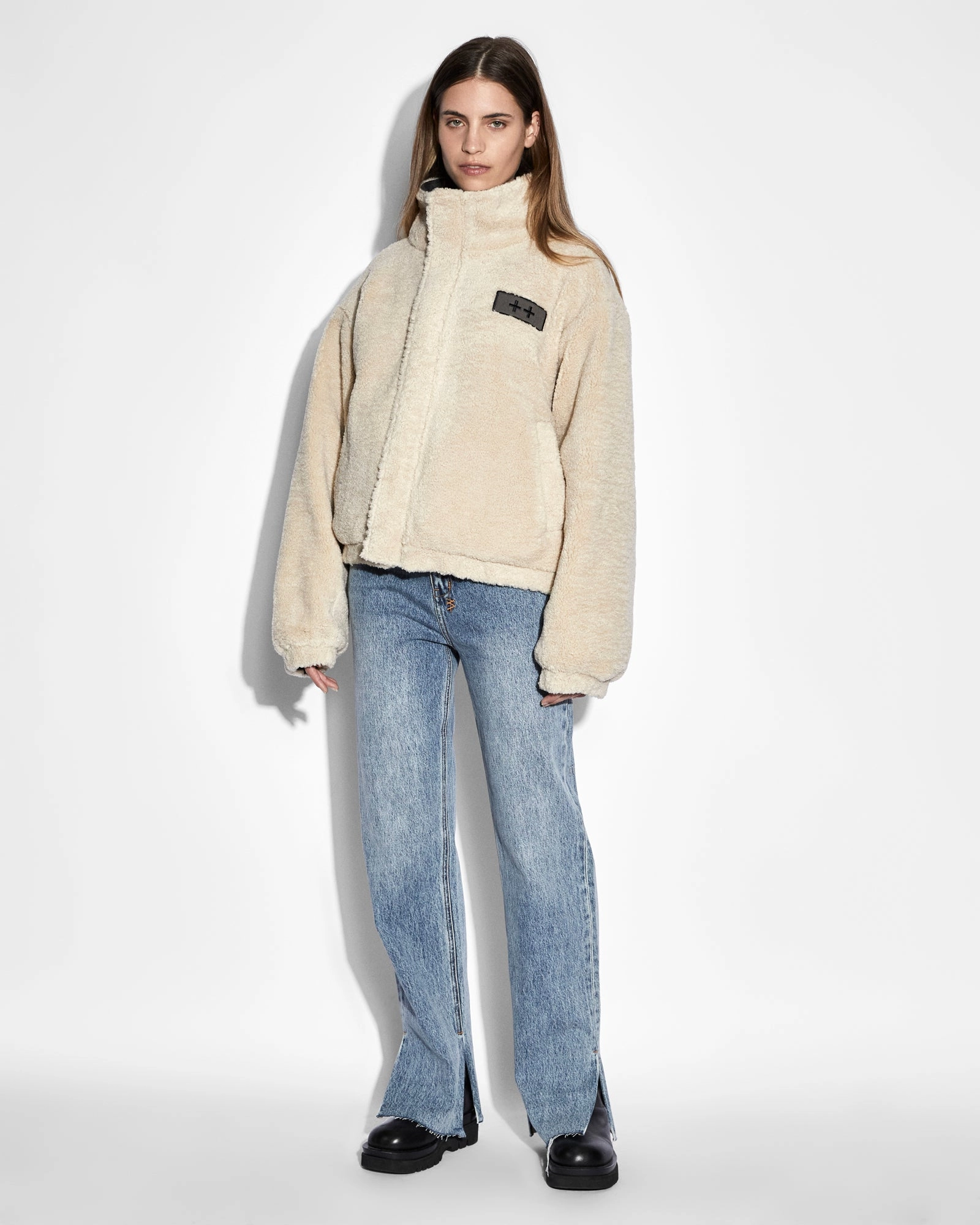 REVERSIBLE PUFFER JACKET CAMO / ECRU Anti Pilling Technology nylon blend