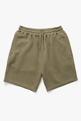 Essential Knitwear Casual Chic Power Goods - Loopback Sweat Shorts - Olive