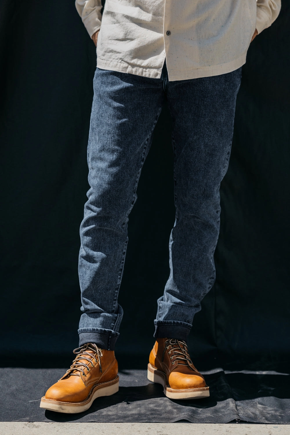 Quality Basic The Scissors Slim Tapered - Kirk 10.5oz Selvedge