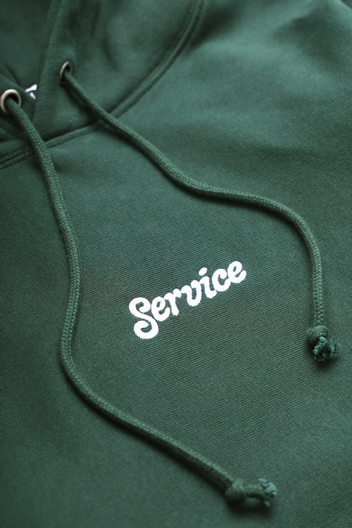 Service Works - 12oz Service Embroidered Hoodie - Forest Quick Wear