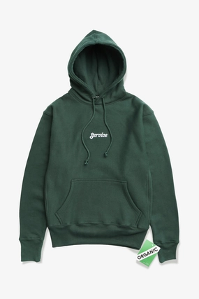 Warm and Soft Service Works - 12oz Service Embroidered Hoodie - Forest