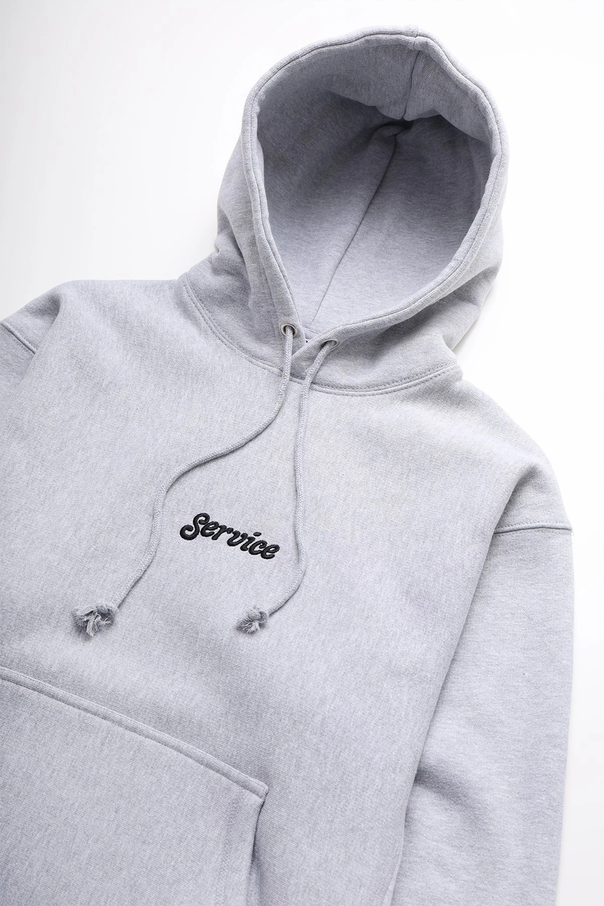 Service Works - 12oz Service Embroidered Hoodie - Grey Ultimate Layering
