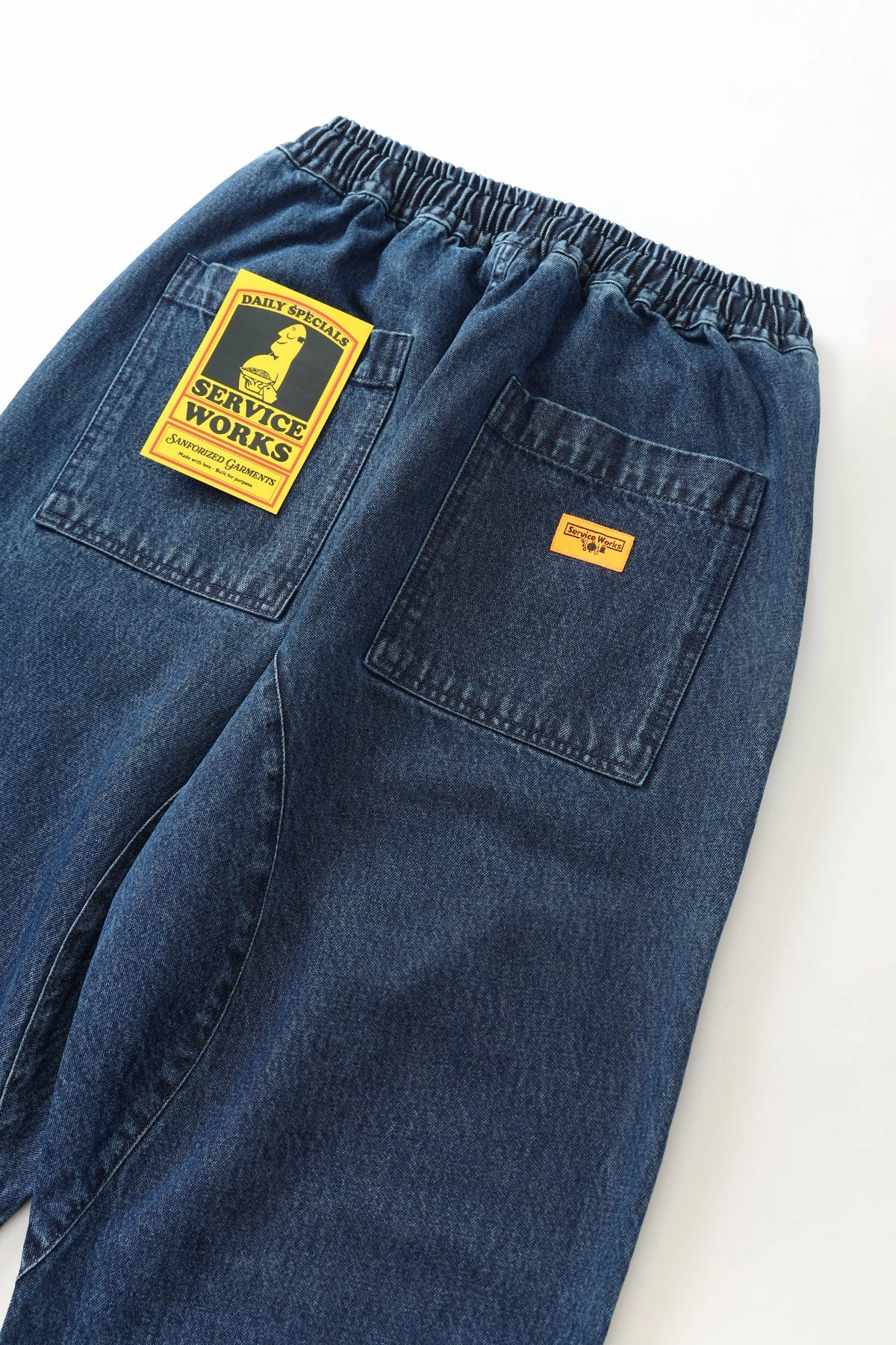 Service Works - Classic Chef Pants - Indigo Denim BreathableLining Recycled Polyester
