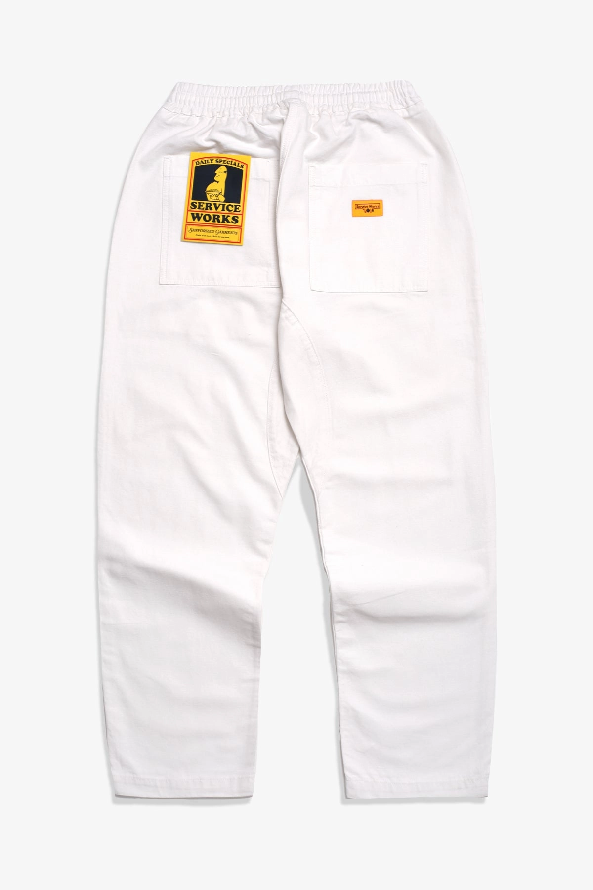 Sweat Wicking Liner Comfy Vibes Service Works - Classic Chef Pants - Off-White