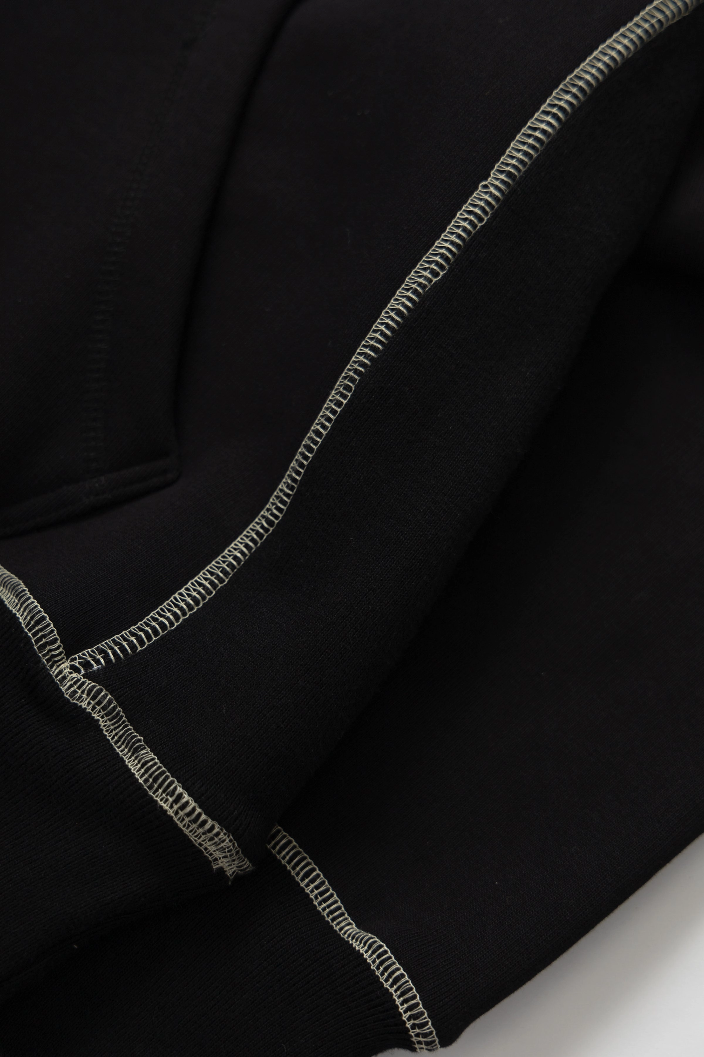 Cozy Warmth Service Works - Contrast Stitch Hoodie - Black
