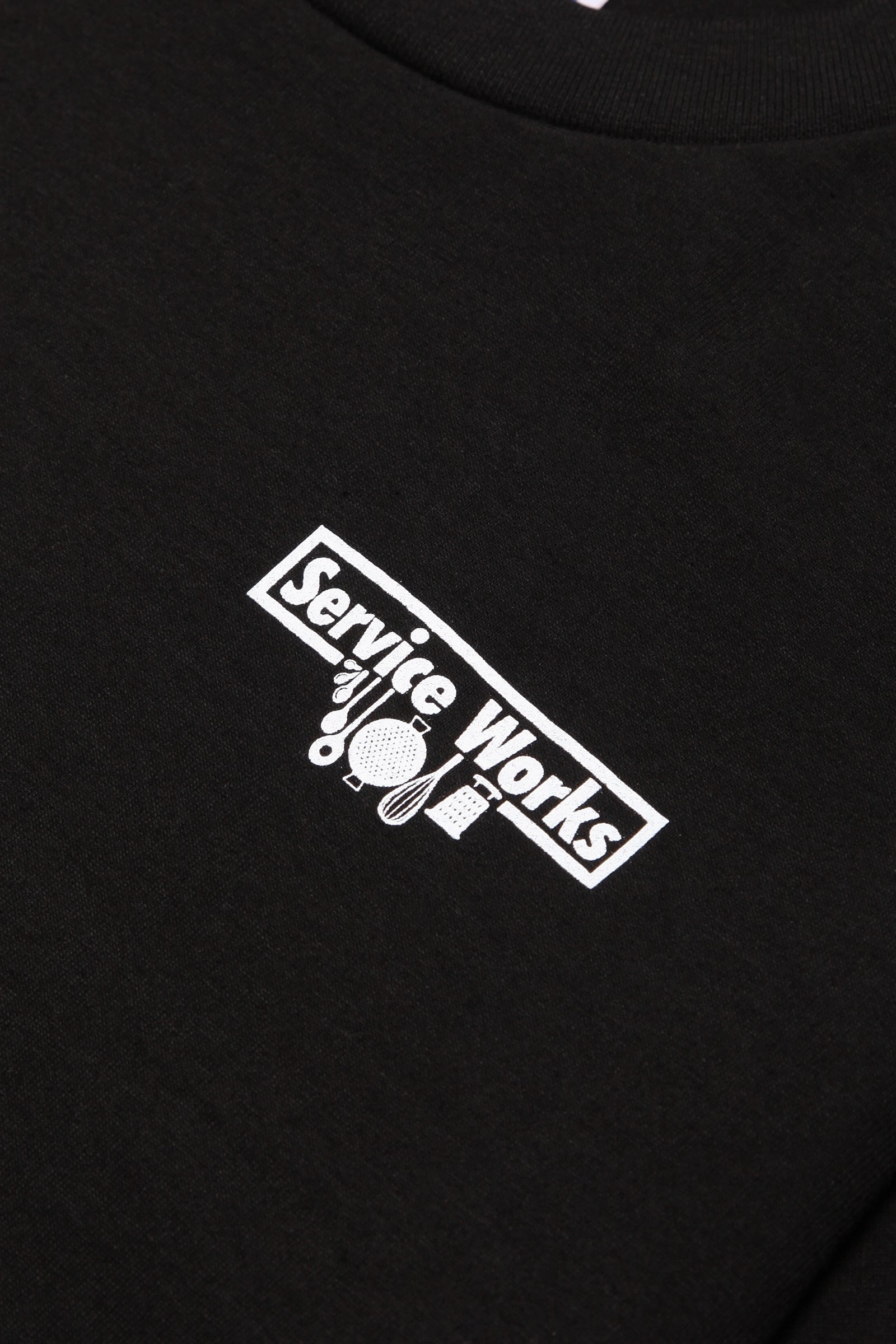 Service Works - Heavyweight Logo Tee - Black Chic Fashion