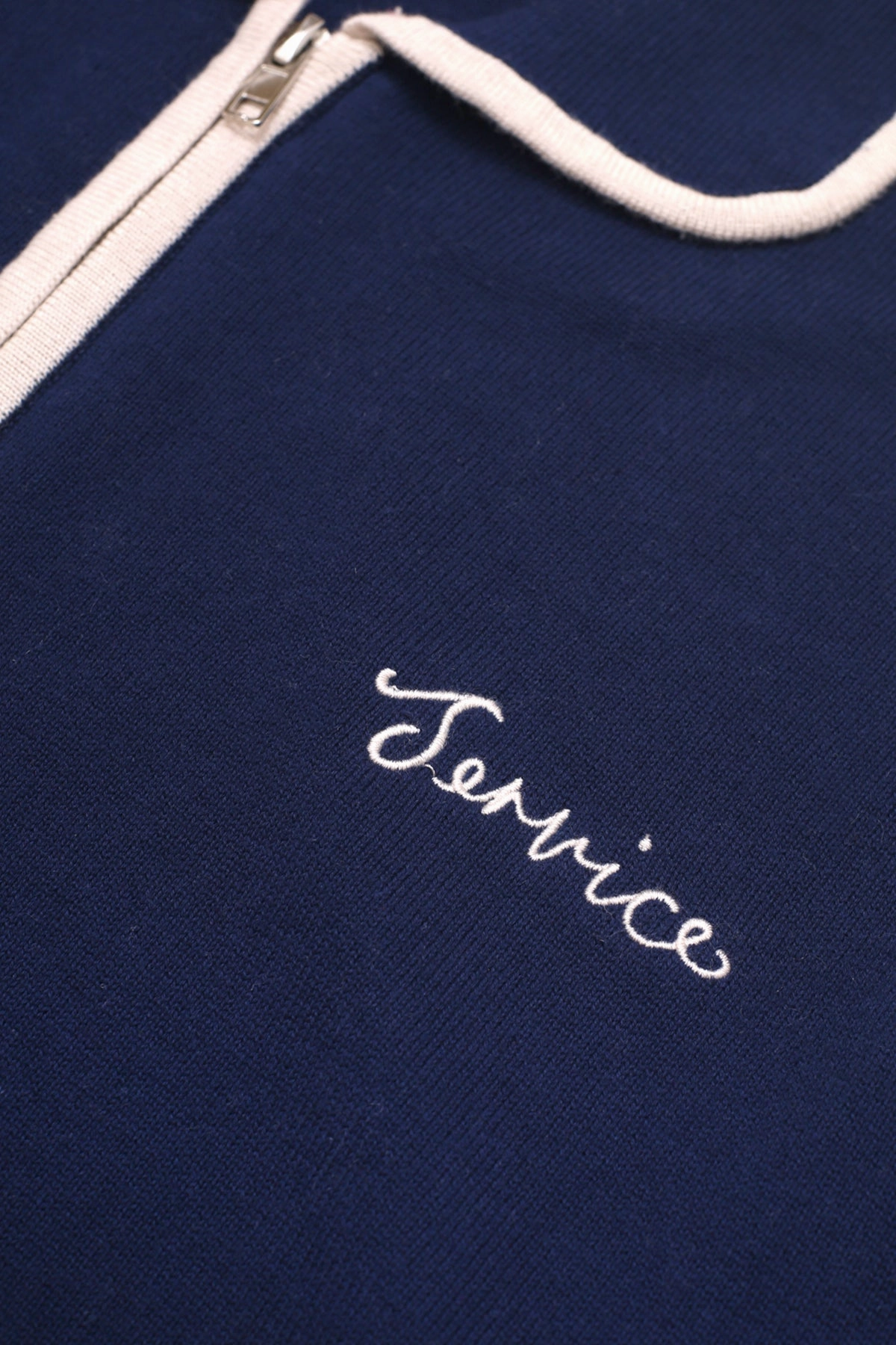 Service Works - Knitted Script Shirt - Navy Winter Ready Layer Chilly Wear