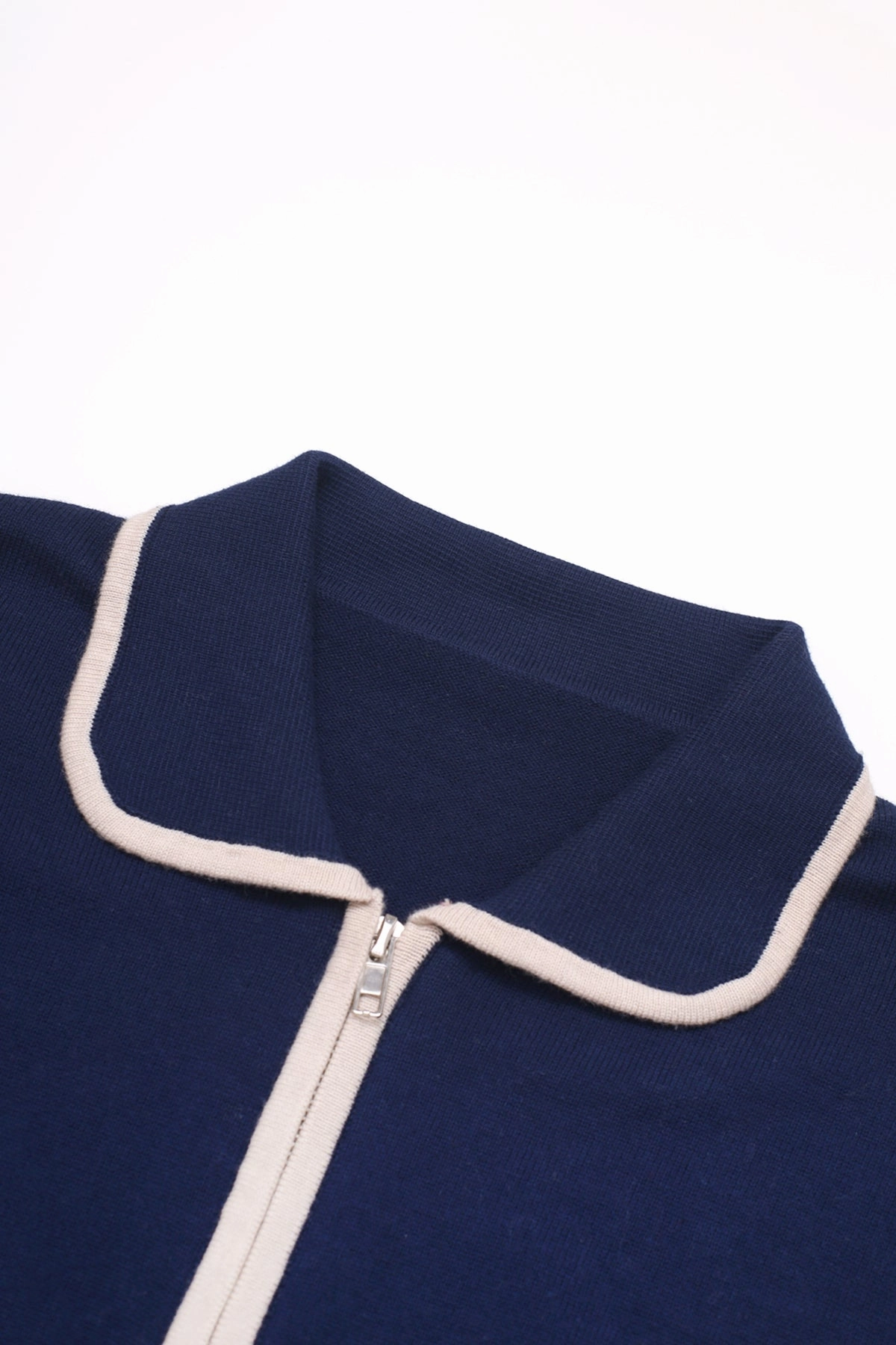 Service Works - Knitted Script Shirt - Navy Classic Crew Neck Breathable Performance